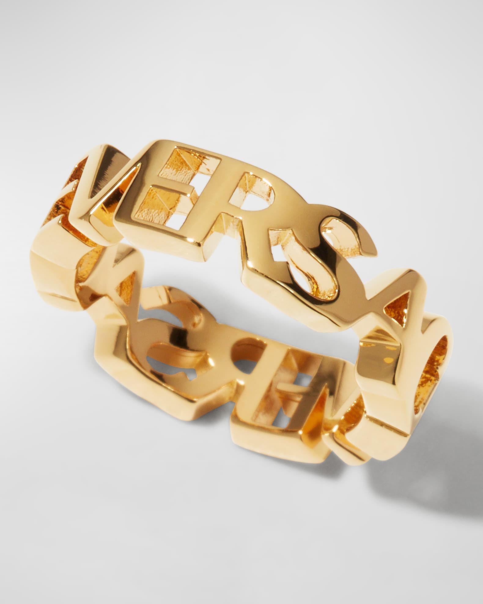 Versace Logo Lettering Ring