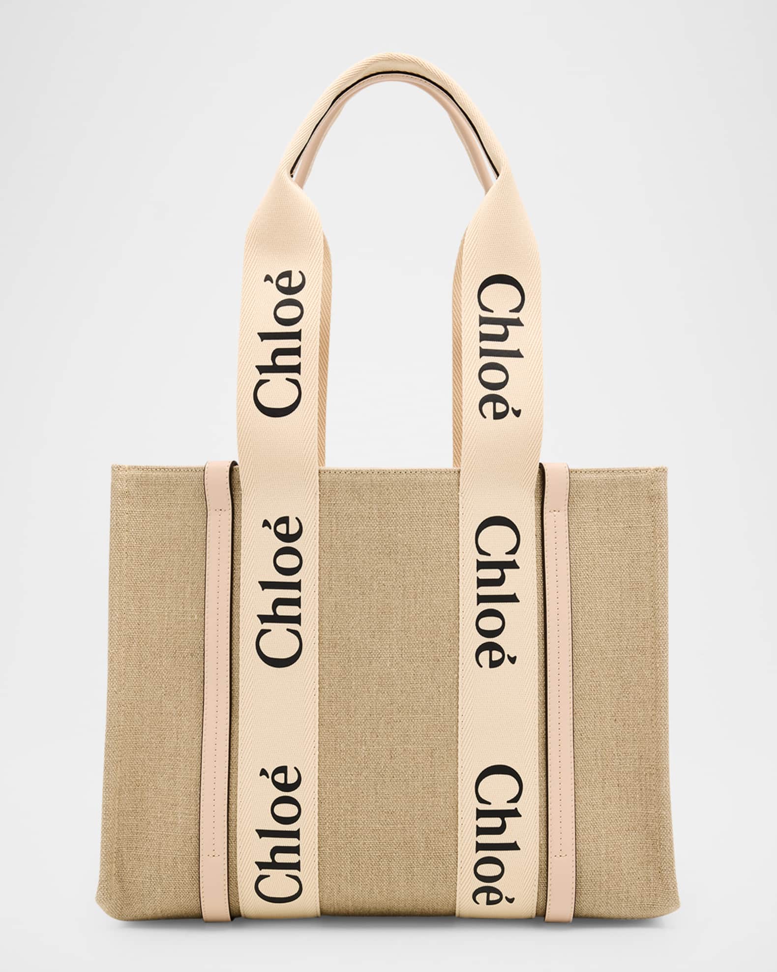 Woody Medium Tote Bag in Linen 0