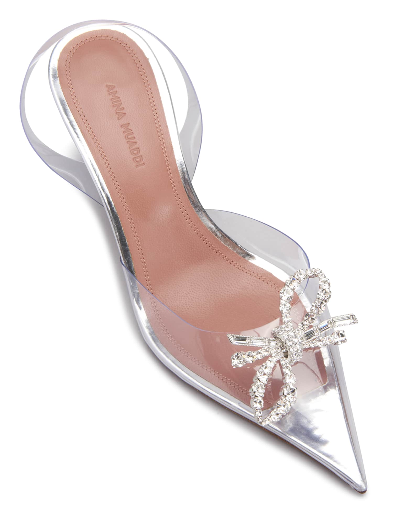 Rosie Clear Bow Halter Pumps
