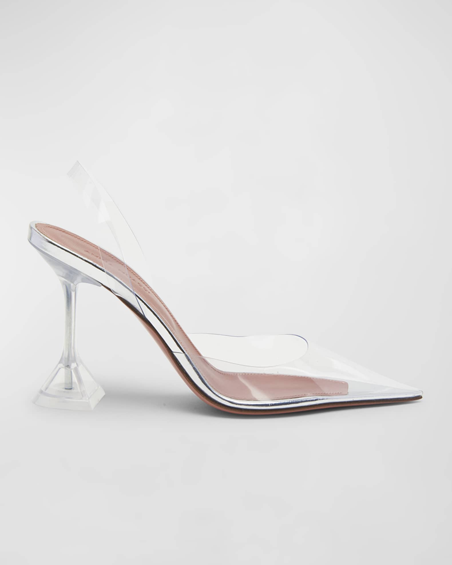 Amina muaddi holli metallic slingback pumps deals