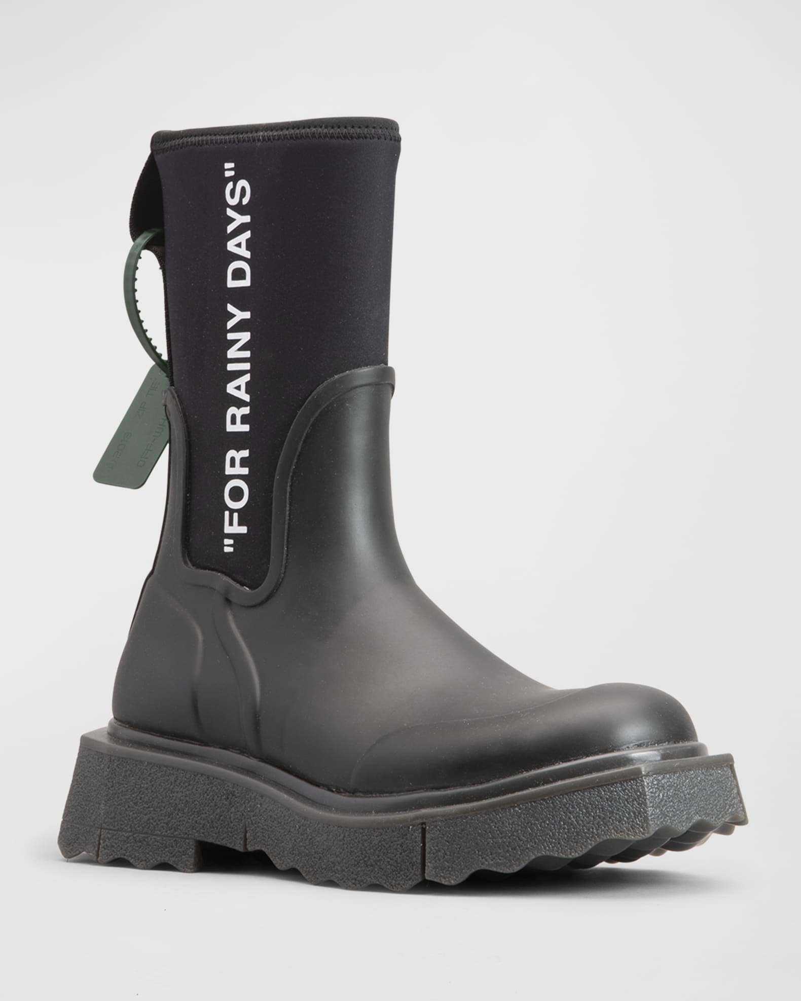 Off-White Sponge For Rainy Days Rain Boots | Neiman Marcus
