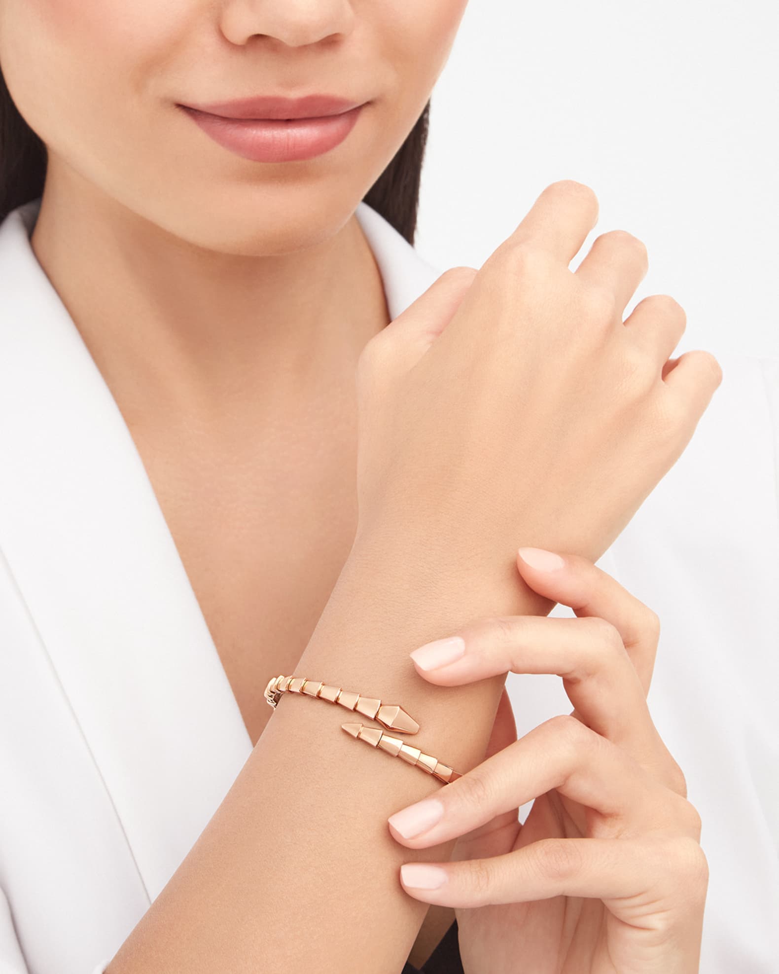 Rose Gold Serpenti Viper Bracelets Neiman Marcus