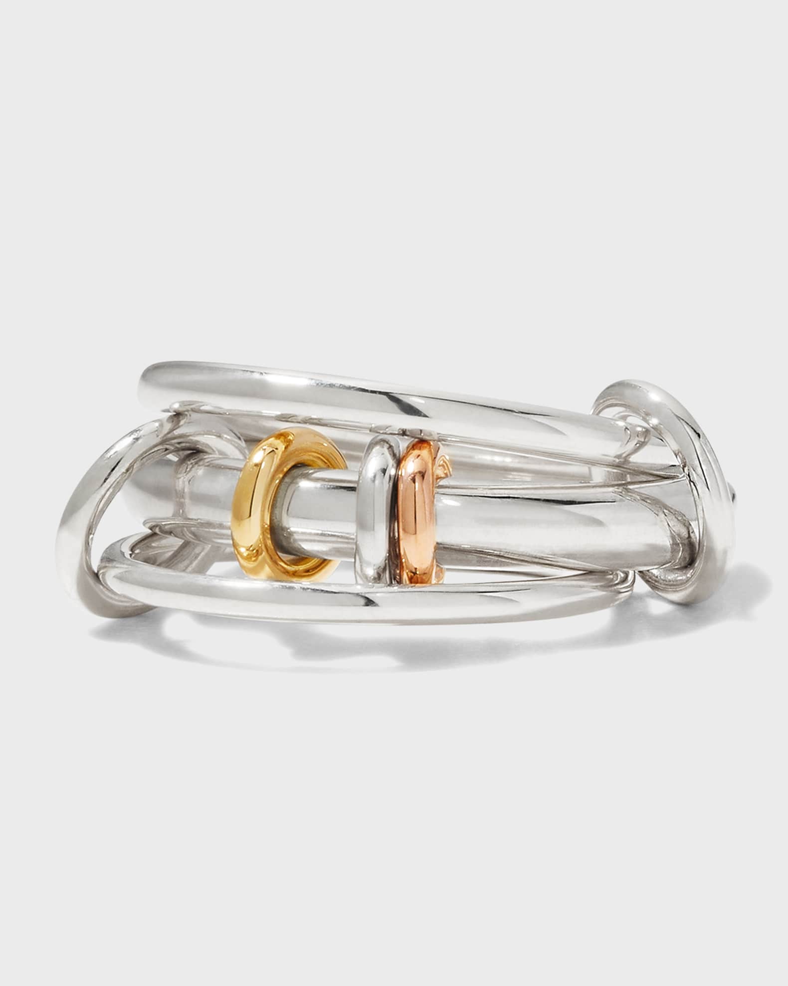 Spinelli Kilcollin Men's Gemini SG 3-Link Ring in Sterling Silver, Size 9