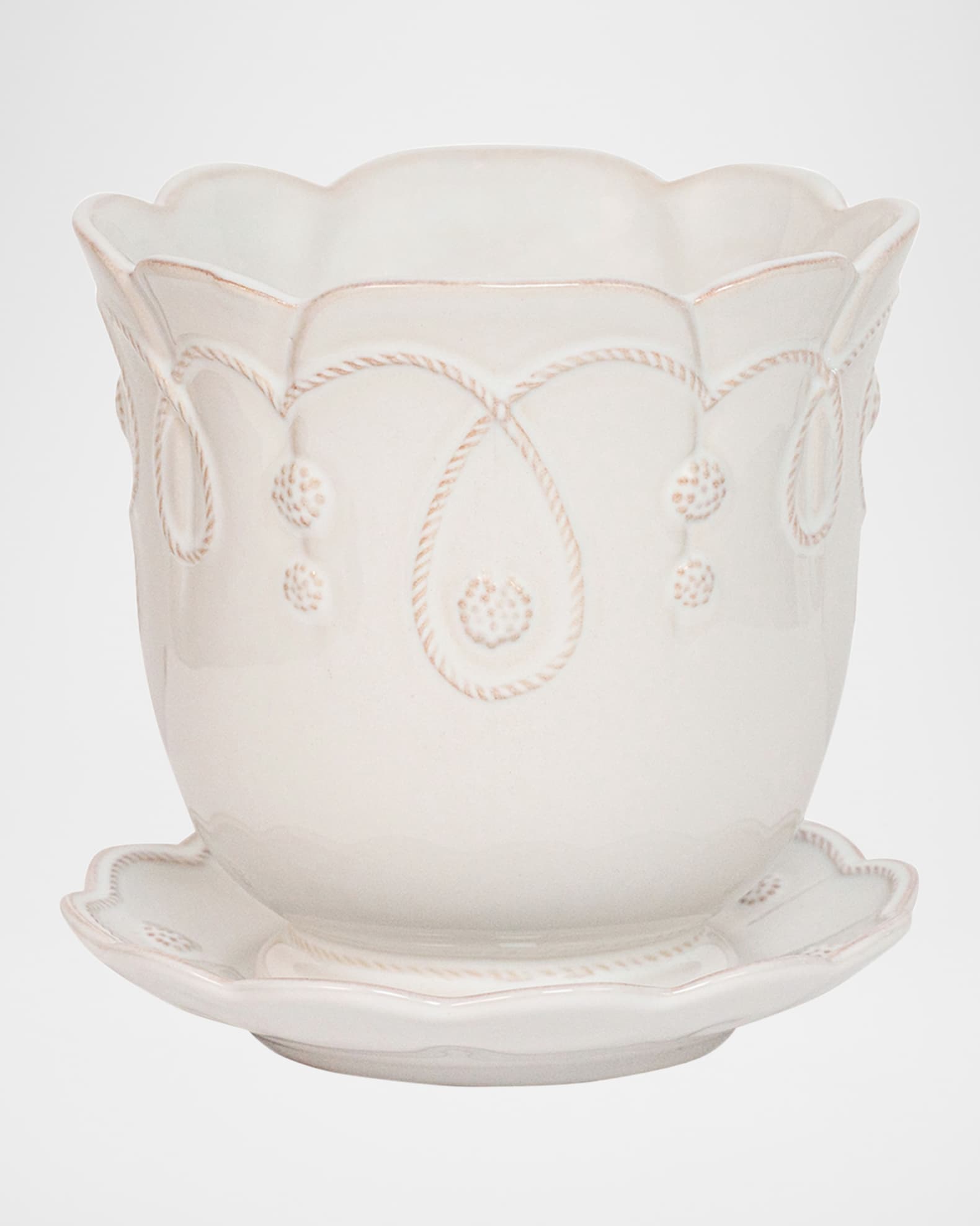 Jardins du Monde 7" Planter - Whitewash 0