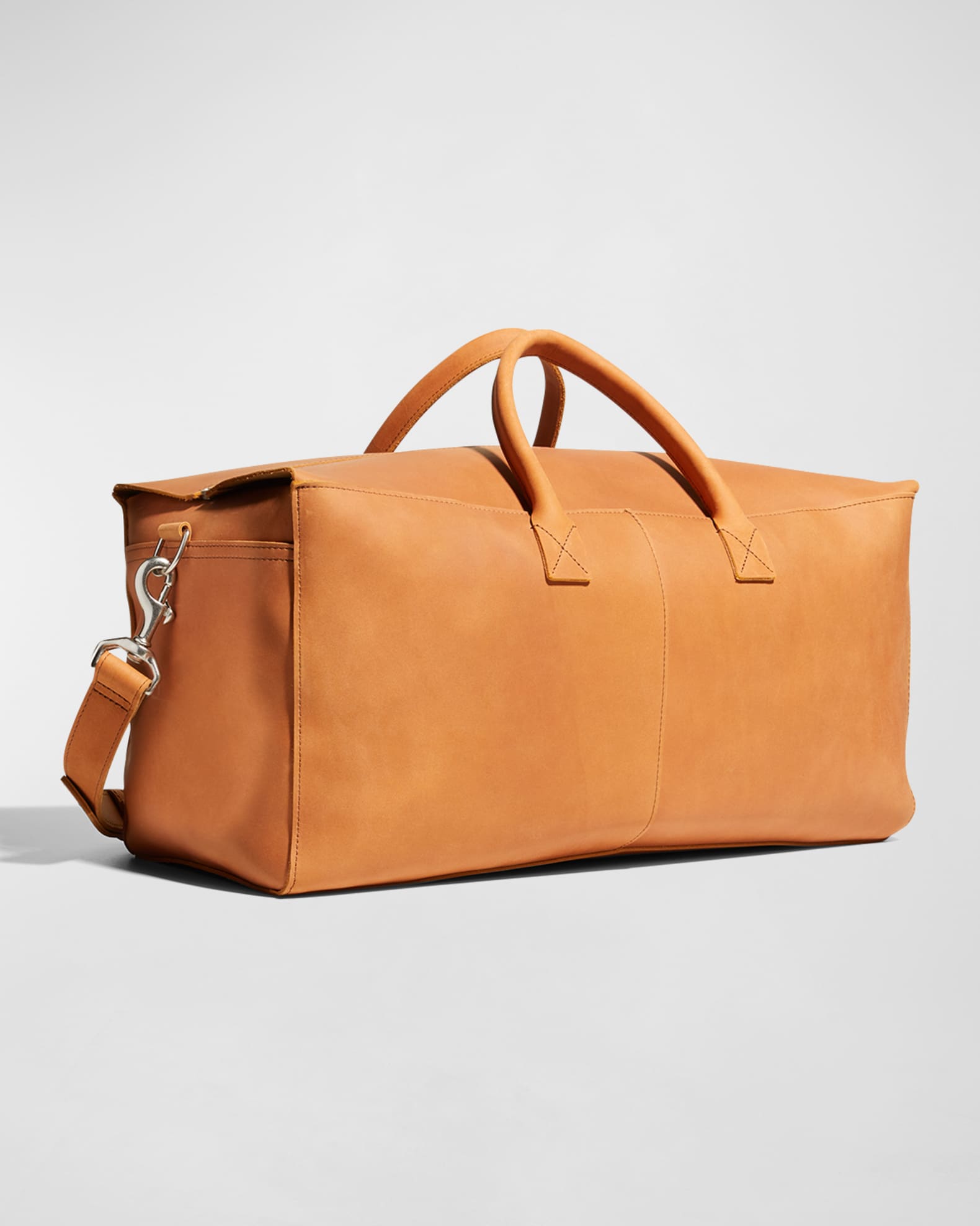 Men s Leather Utility Duffle Bag
