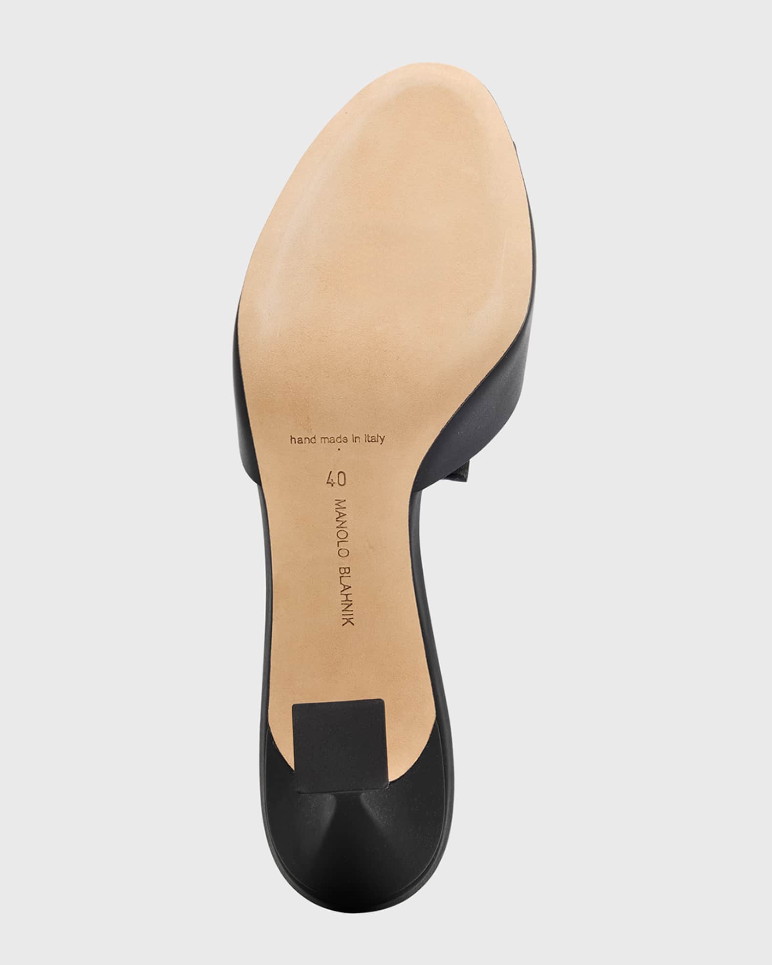 MANOLO BLAHNIK［未使用］希少 JADARONA ブラウンミュール JADARONA | Brown Calf Leather Mules | Manolo Blahnik