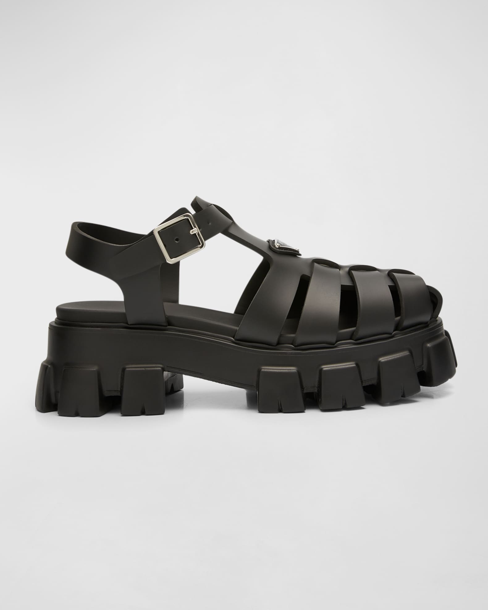Men's Monolith Rubber Chunky-Sole Fisherman Sandals 0