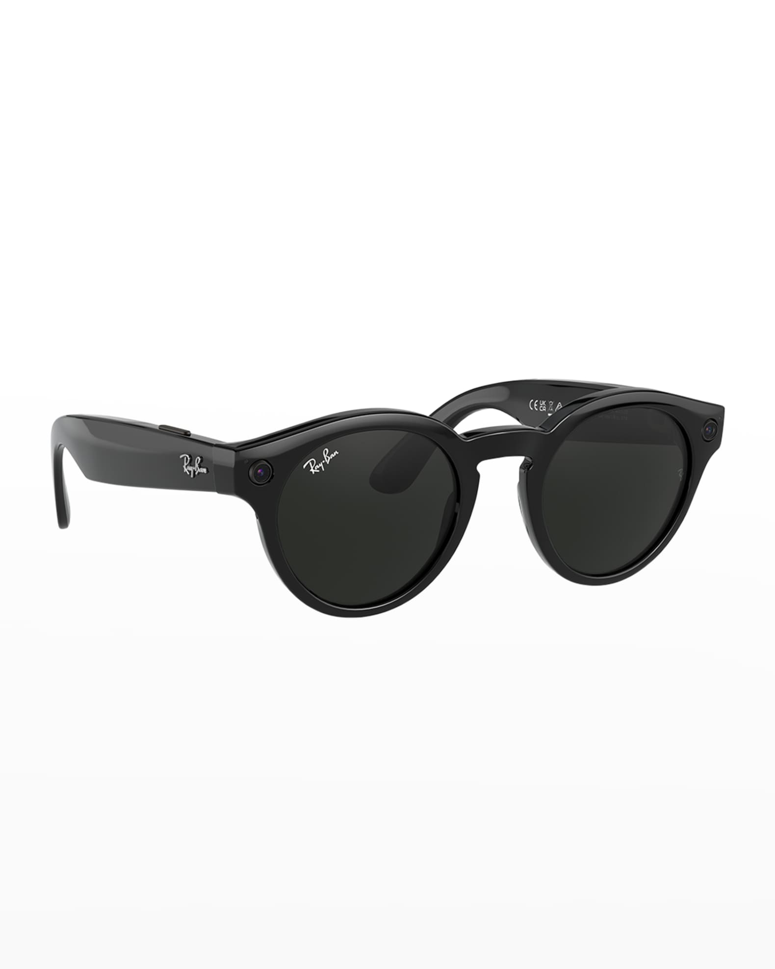 RayBan Camera Round Plastic Sunglasses Neiman Marcus