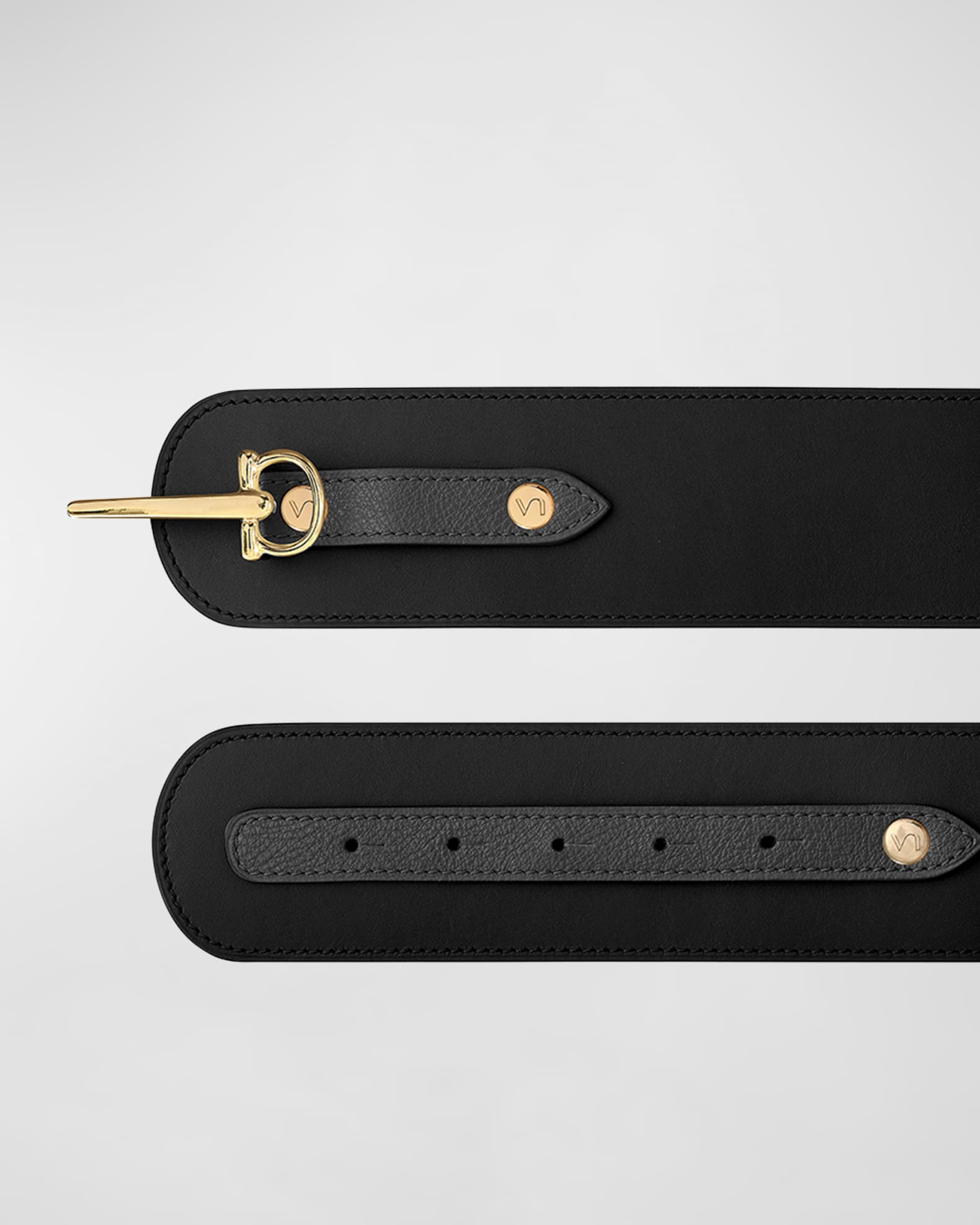 Vaincourt Paris La Gracieuse Wide Leather Belt | Neiman Marcus
