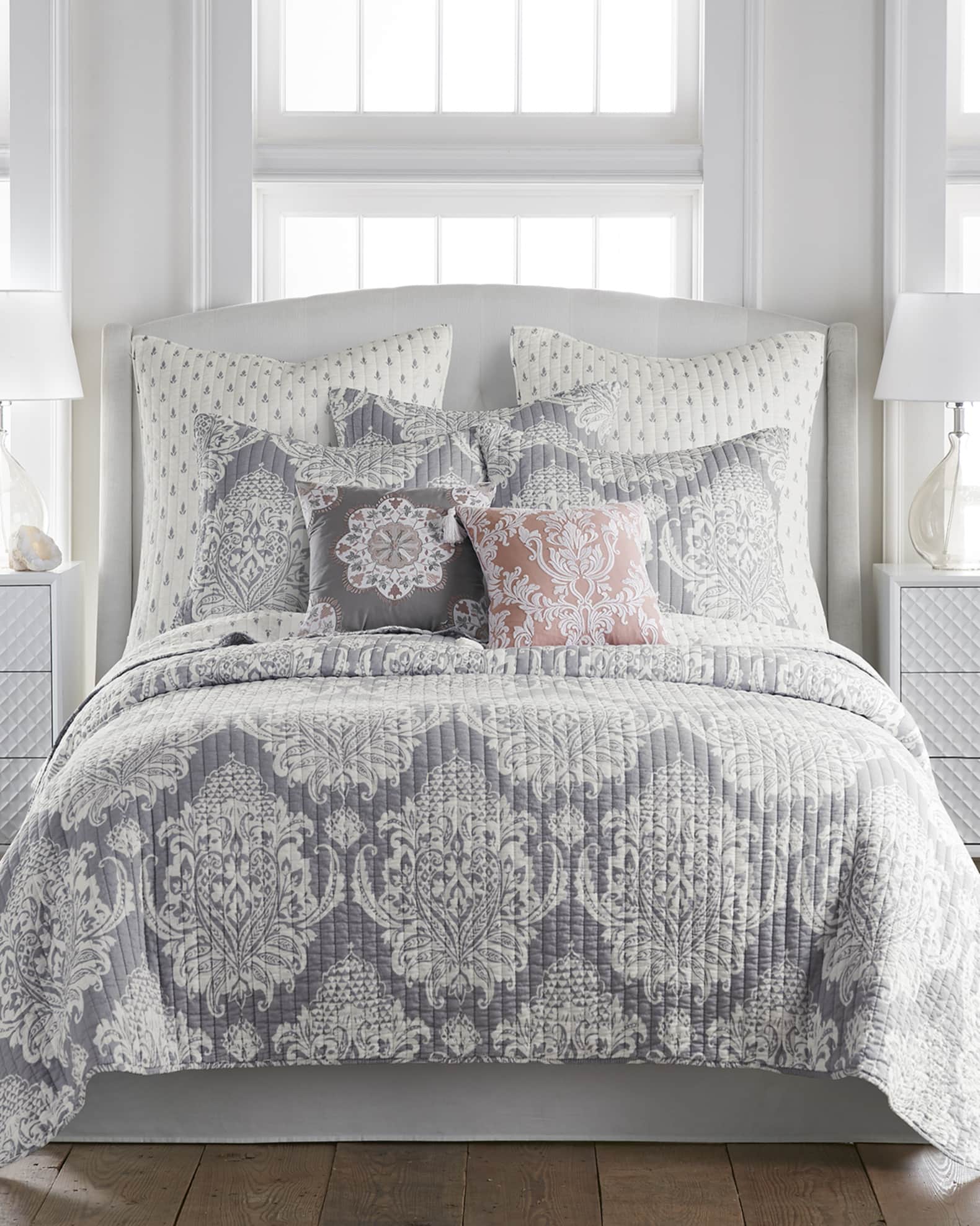 Belhaven Grey Bedding Collection Neiman Marcus