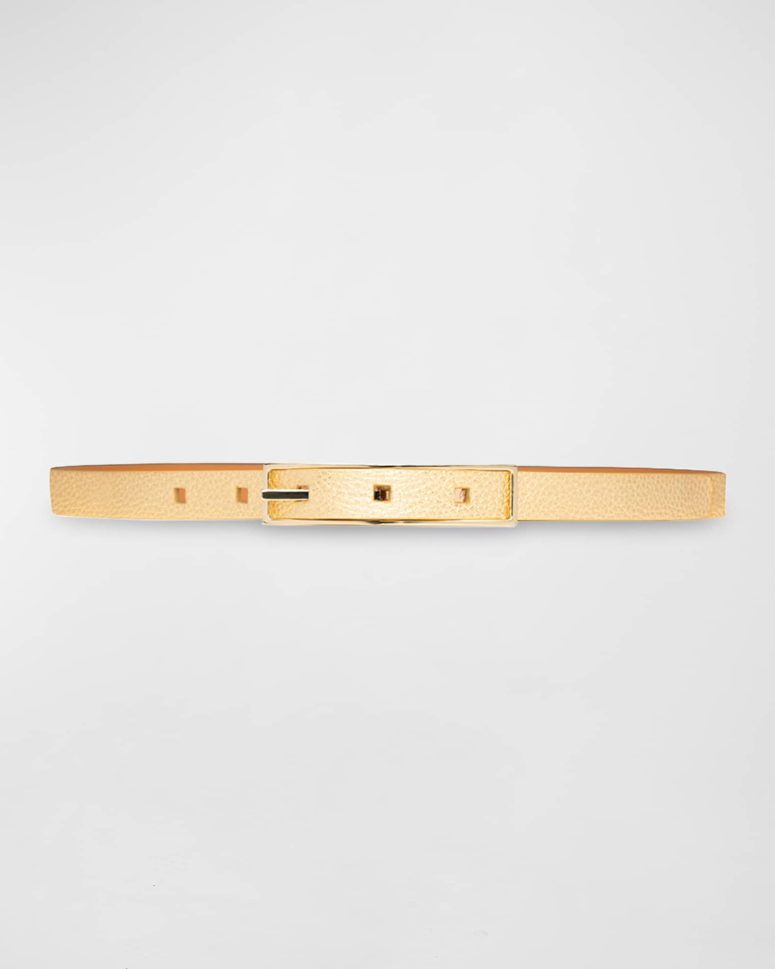 Vaincourt Paris La Ravissante Skinny Leather Belt