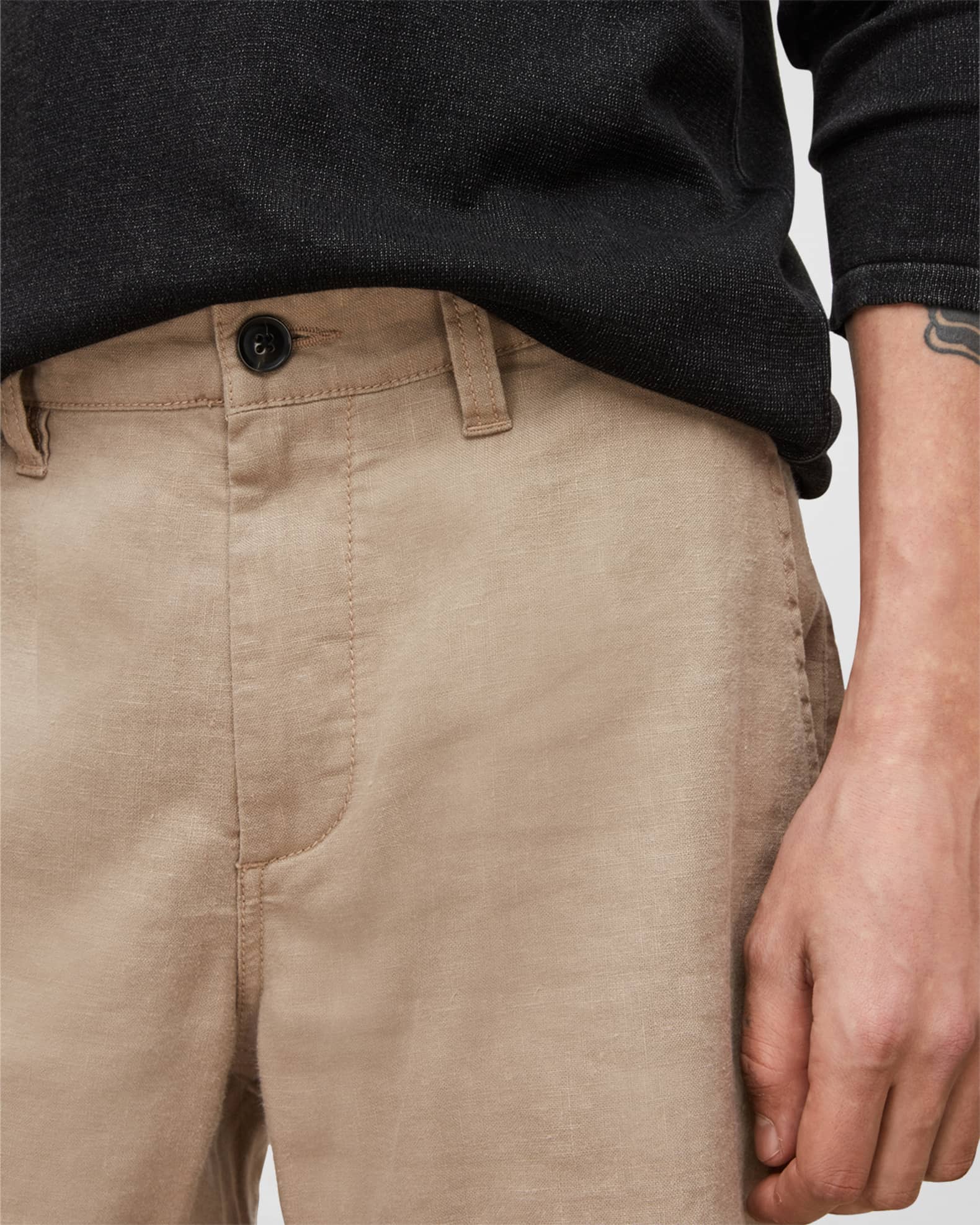 John Varvatos Men s Johnny Flat Front Shorts Neiman Marcus