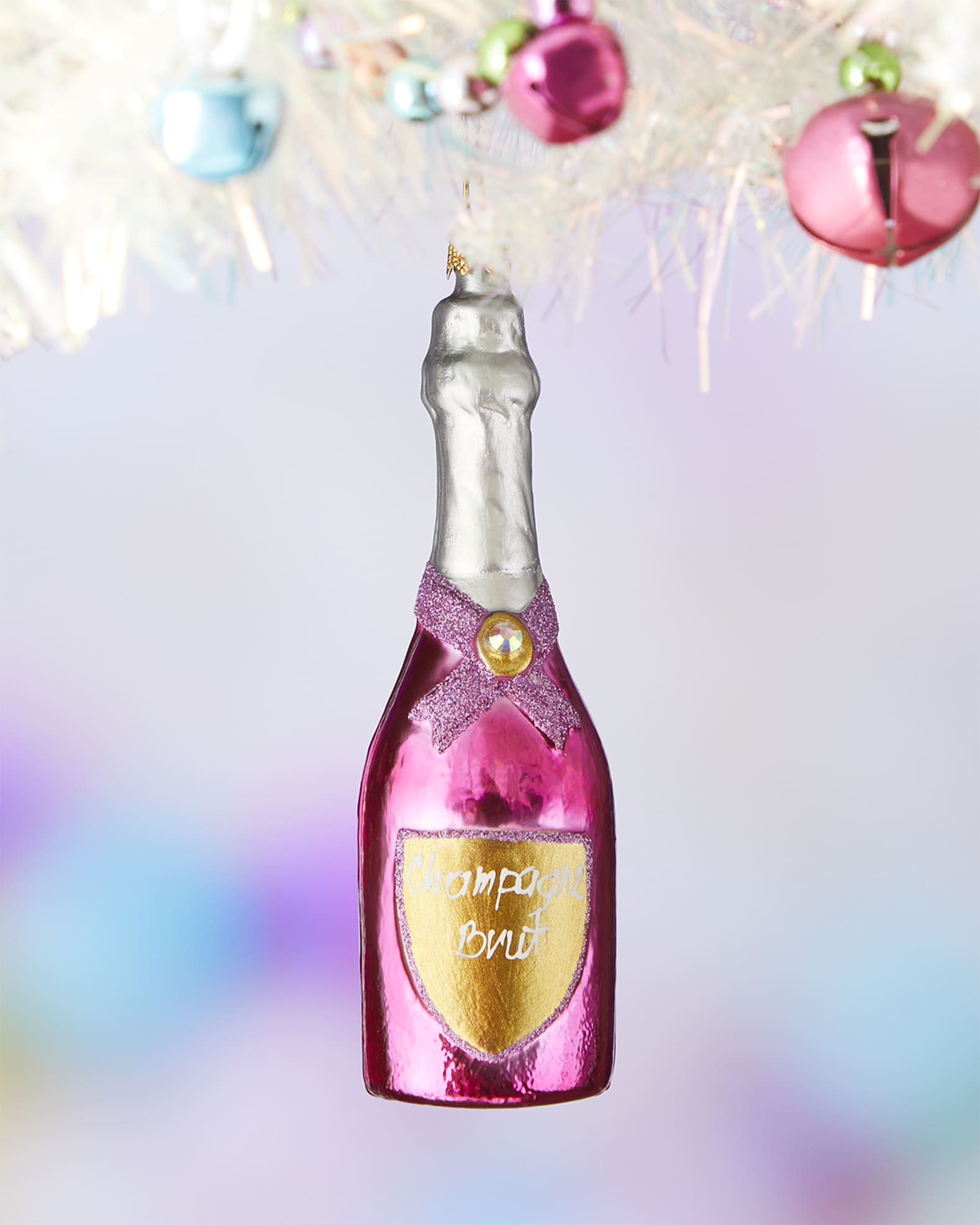 Neiman Marcus Champagne Holiday Ornament Neiman Marcus