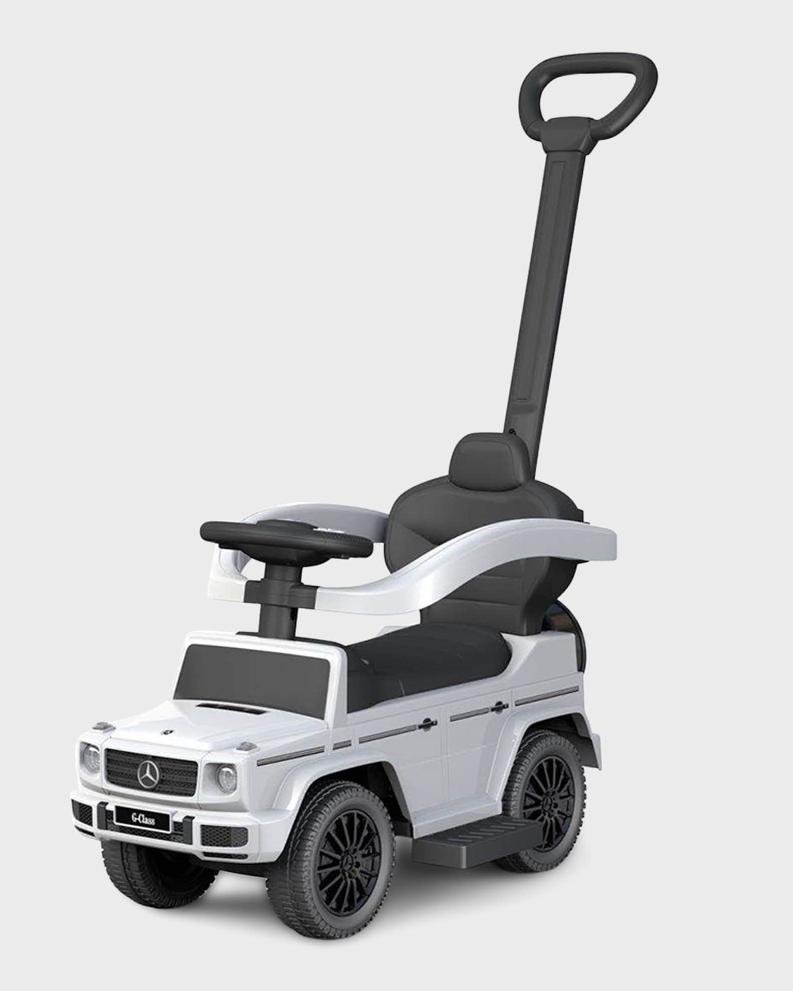 Best Ride on Cars Mercedes G-Wagon 3 in 1 Push Car -white