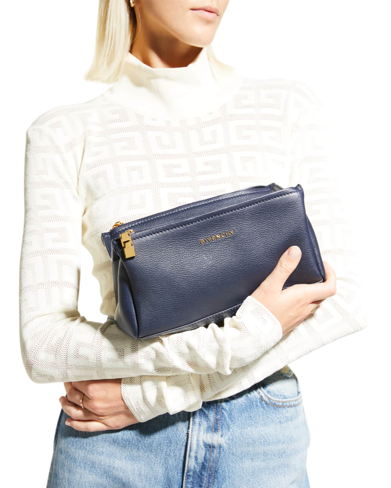 Givenchy Mini Pandora Crossbody Bag in Leather Neiman Marcus