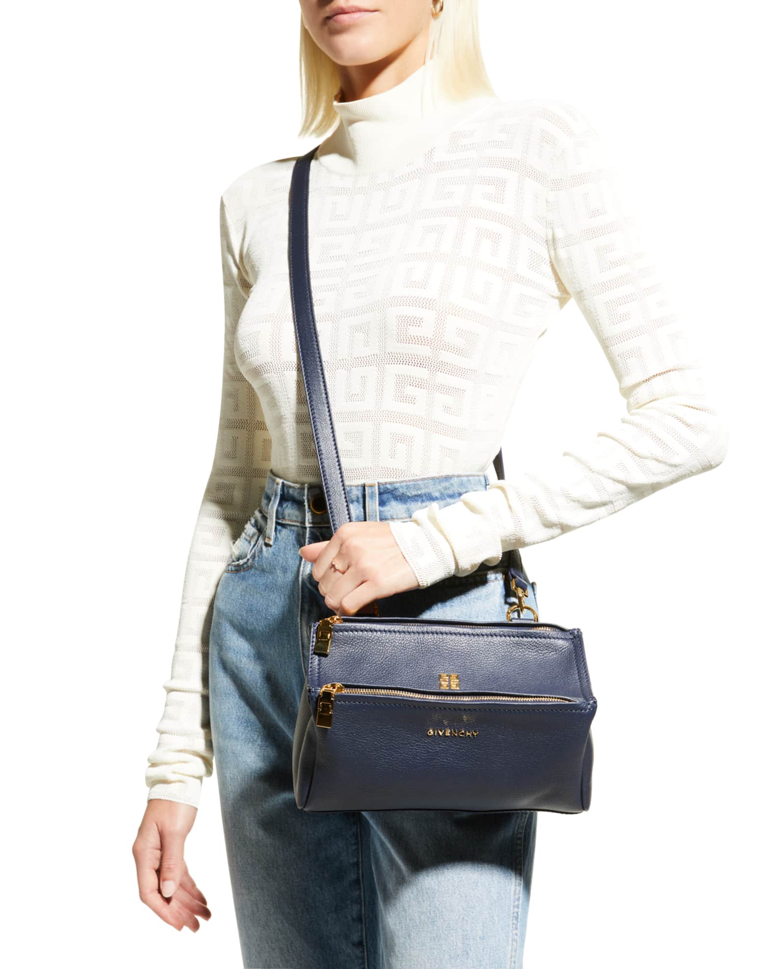 Givenchy Mini Pandora Crossbody Bag in Leather Neiman Marcus