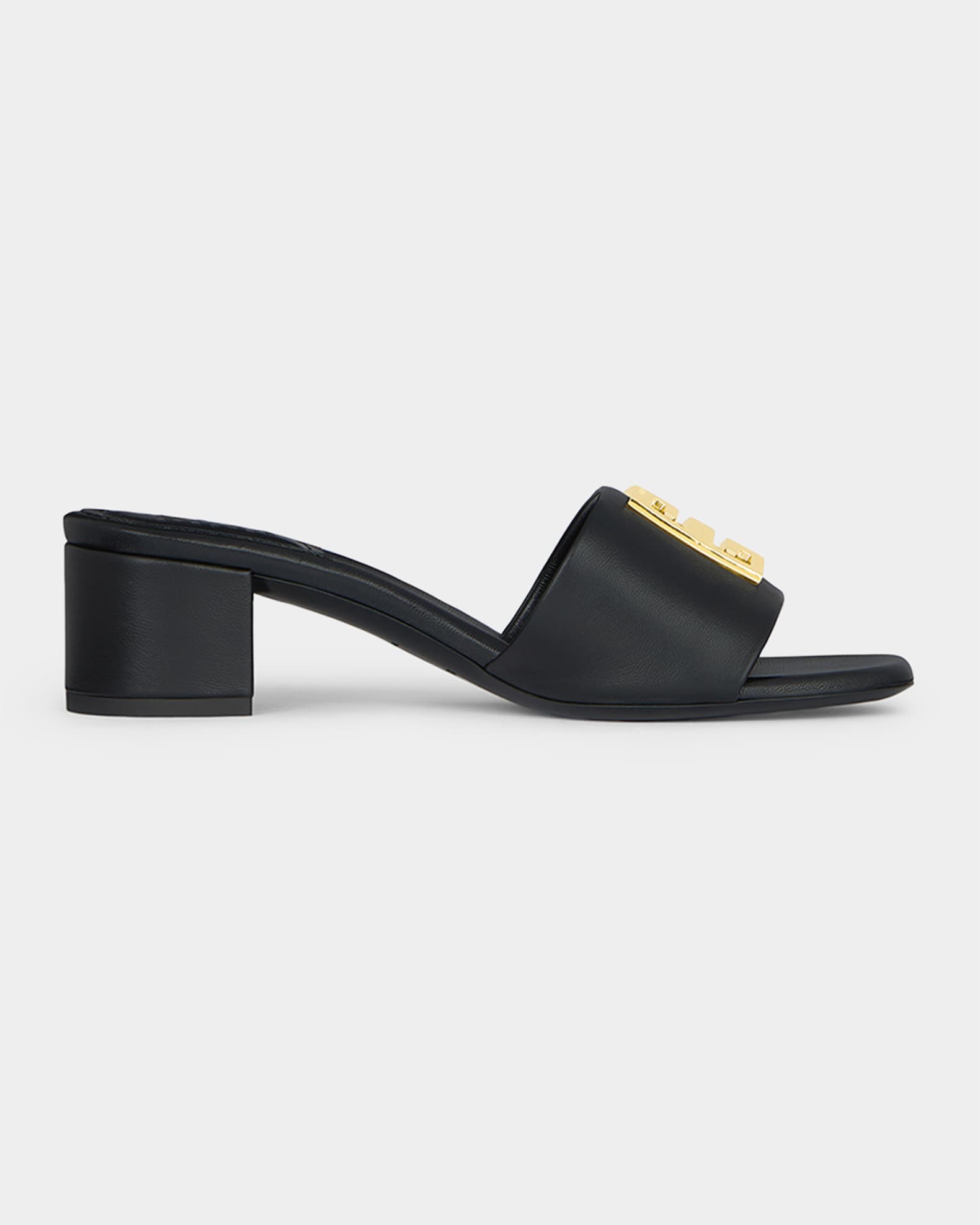 Givenchy 4G Lambskin Medallion Mule Sandals | Neiman Marcus