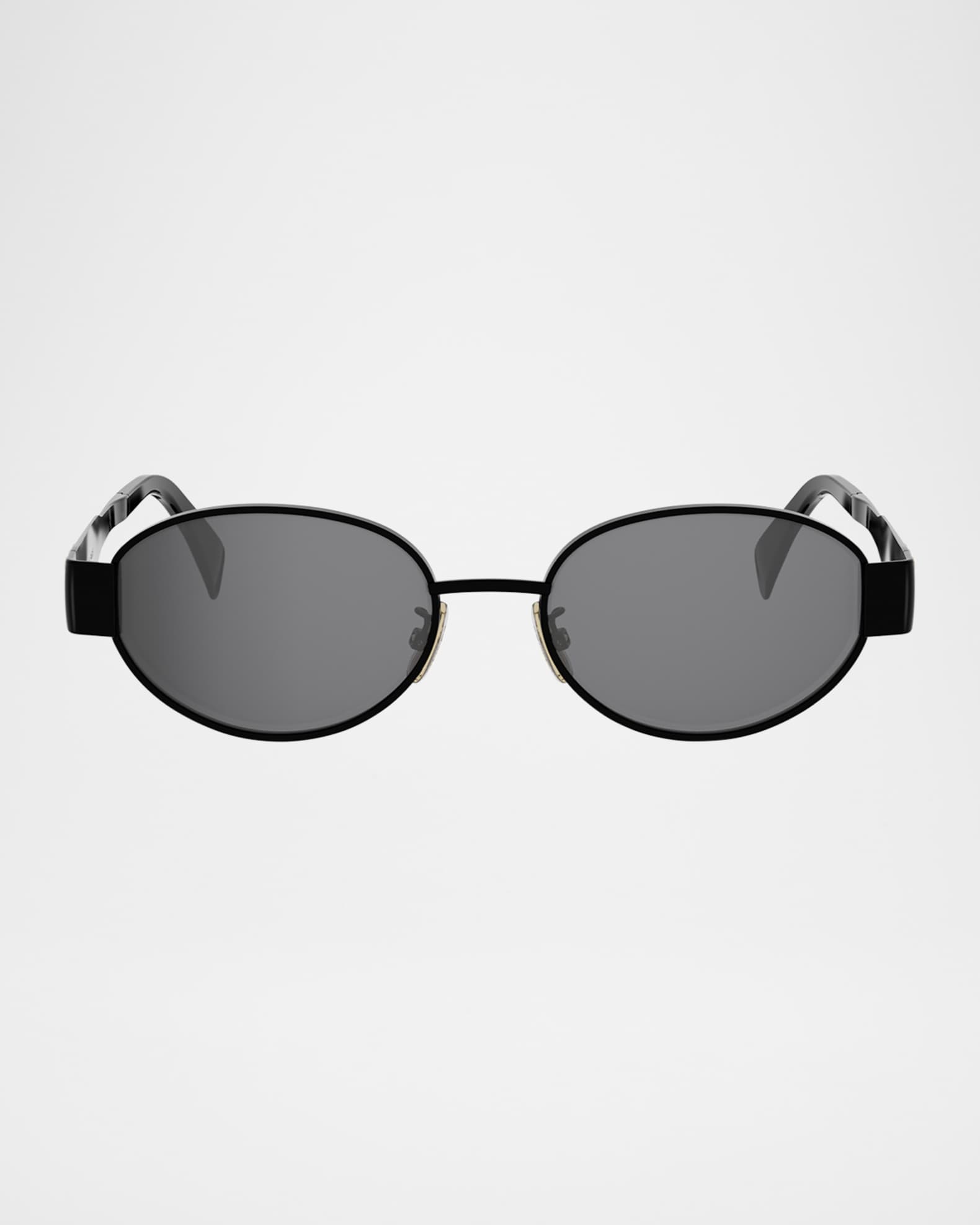 Triomphe Oval Metal Sunglasses 0
