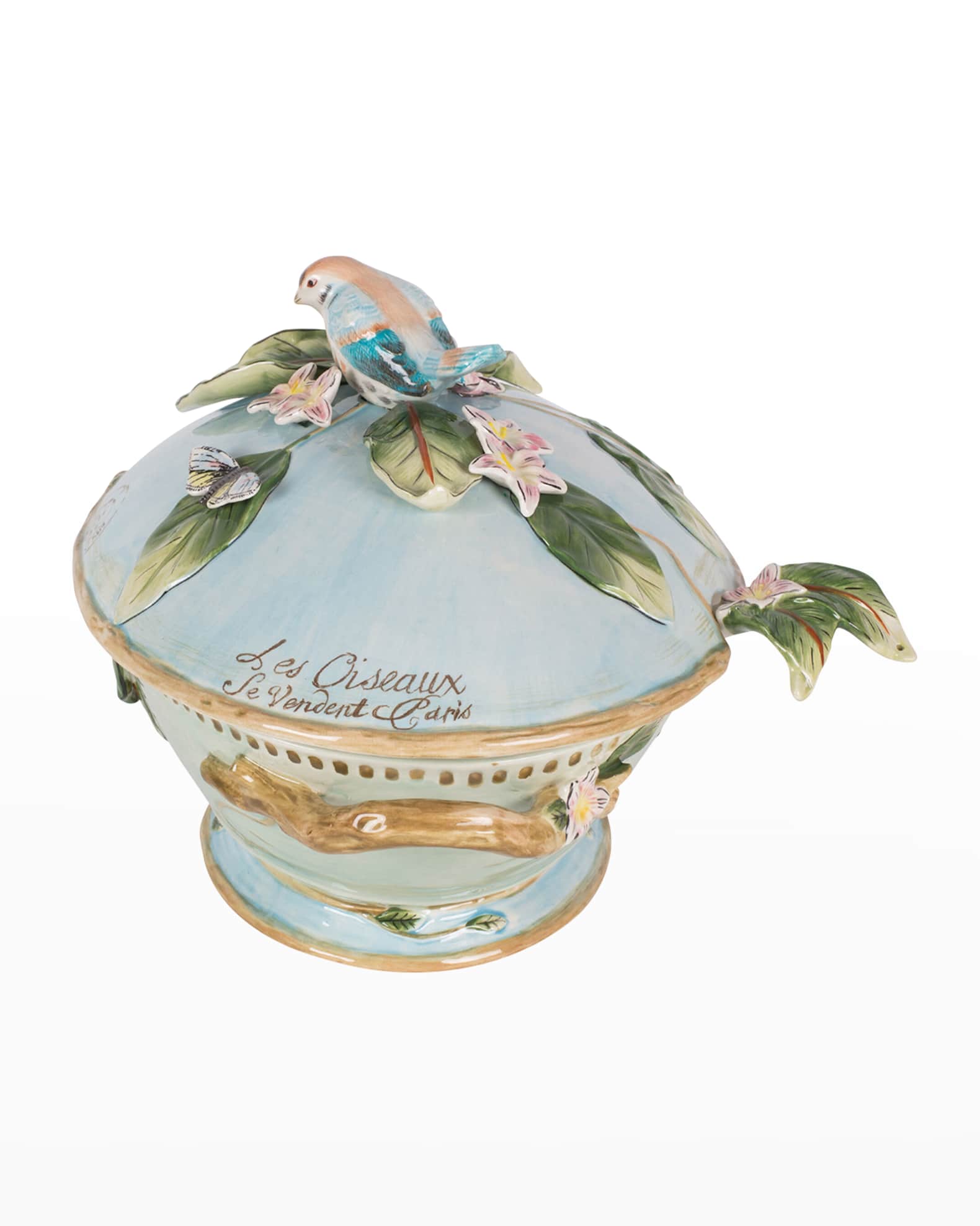 Fitz & Floyd Toulouse Soup Tureen with Ladle Neiman Marcus