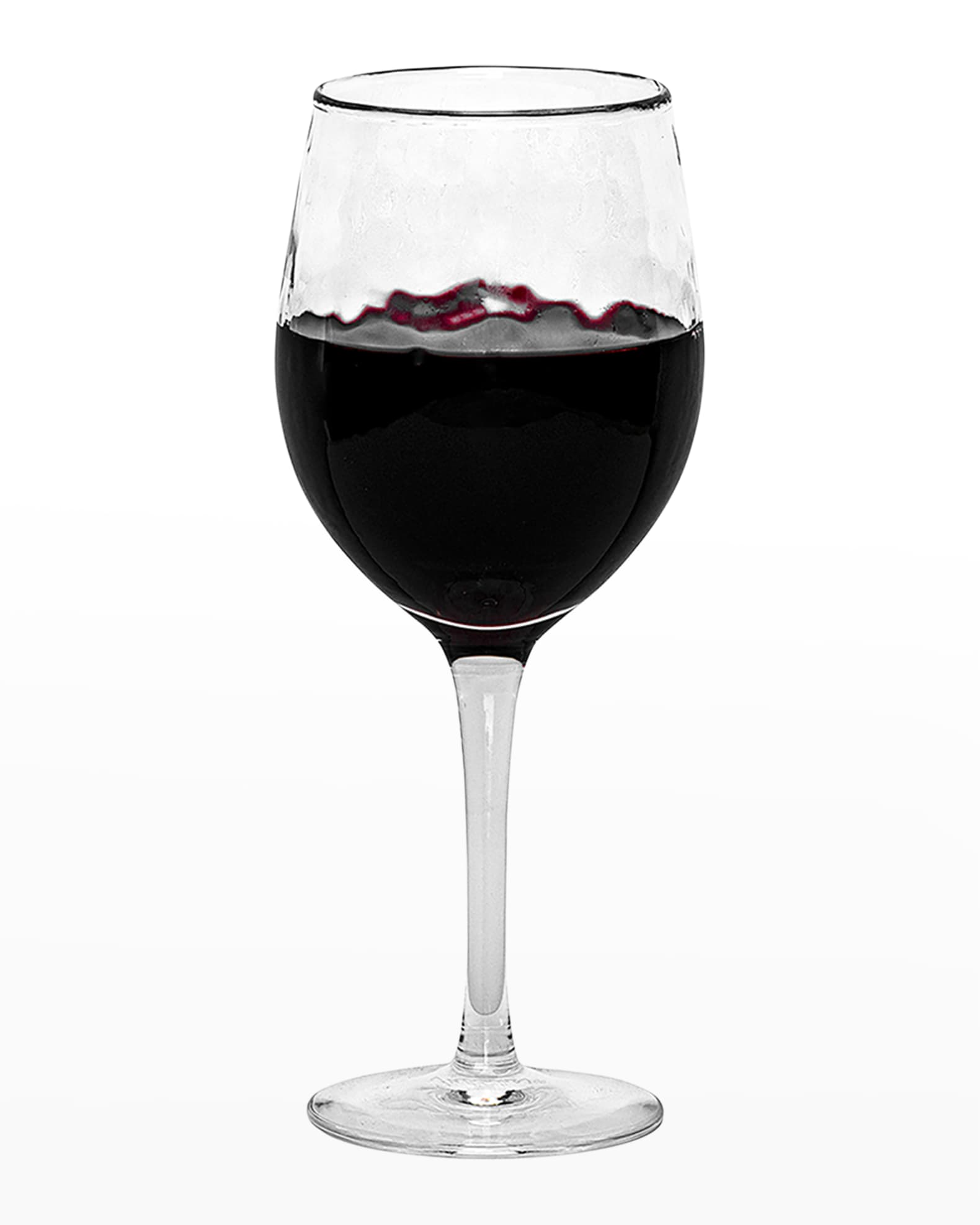 Juliska Puro Red Textured Wine Glass Neiman Marcus