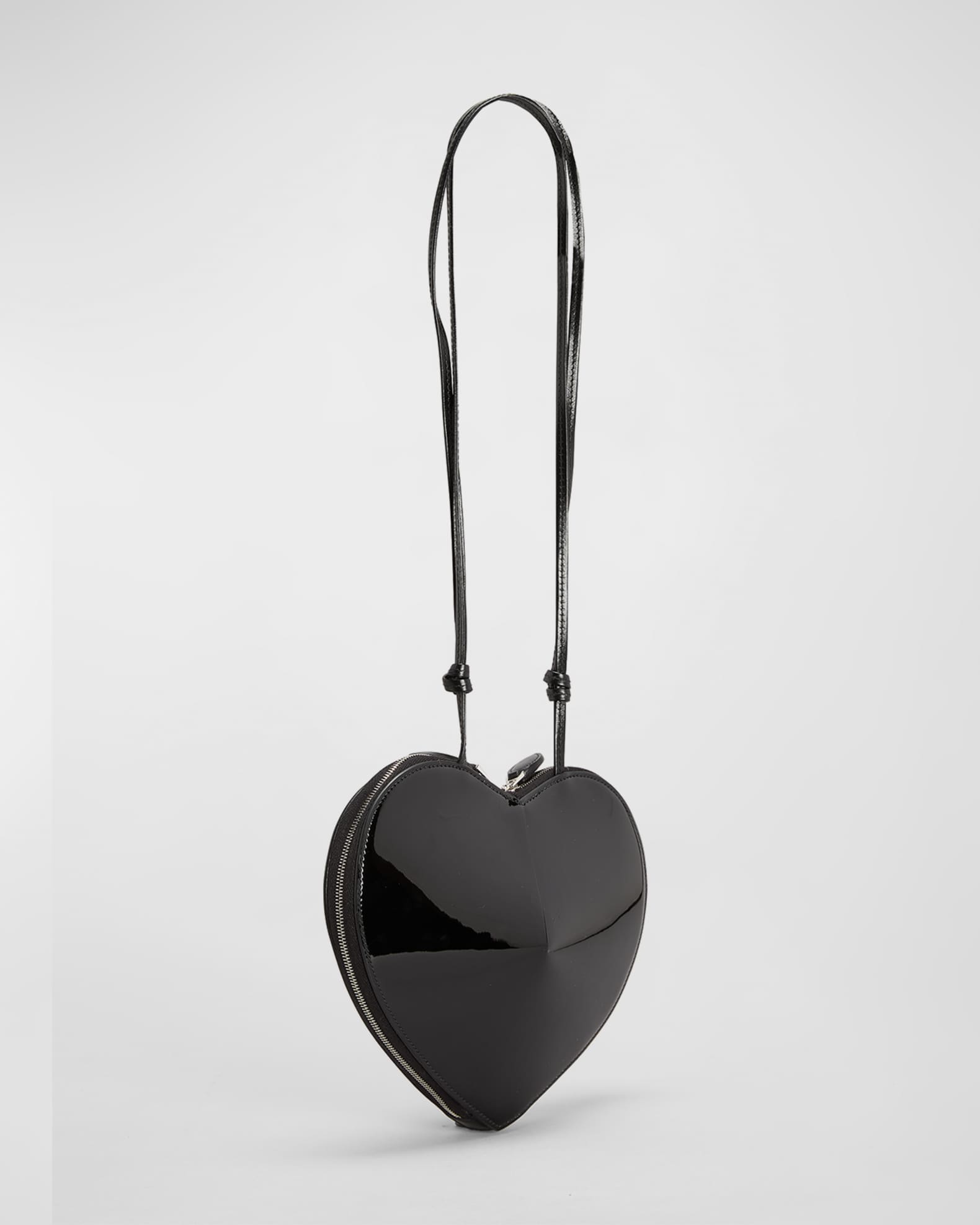 LE COEUR BAG 21 IN BLACK PATENT CALFSKIN ATTACHED STRASS