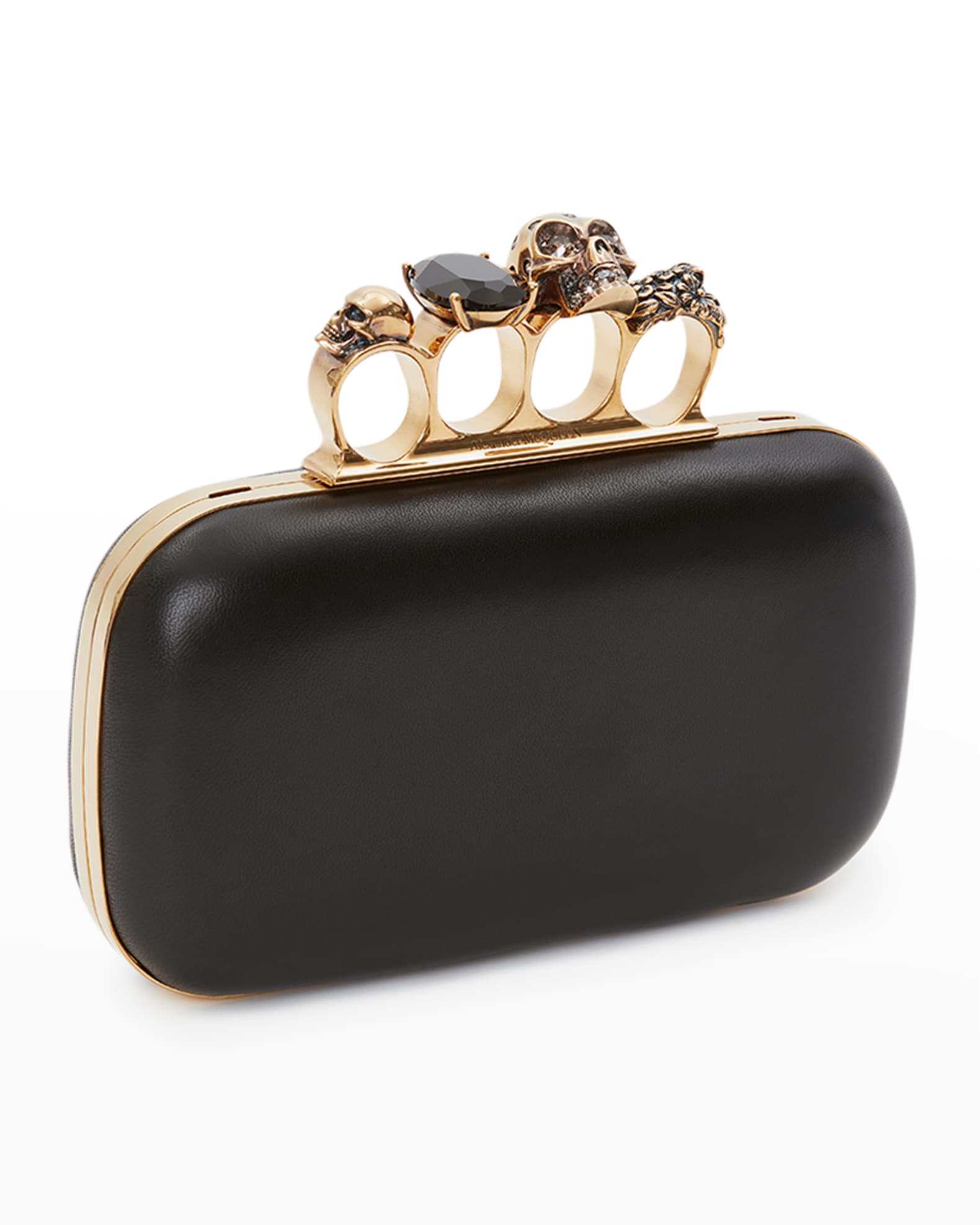 Alexander mcqueen black clutch bag hotsell
