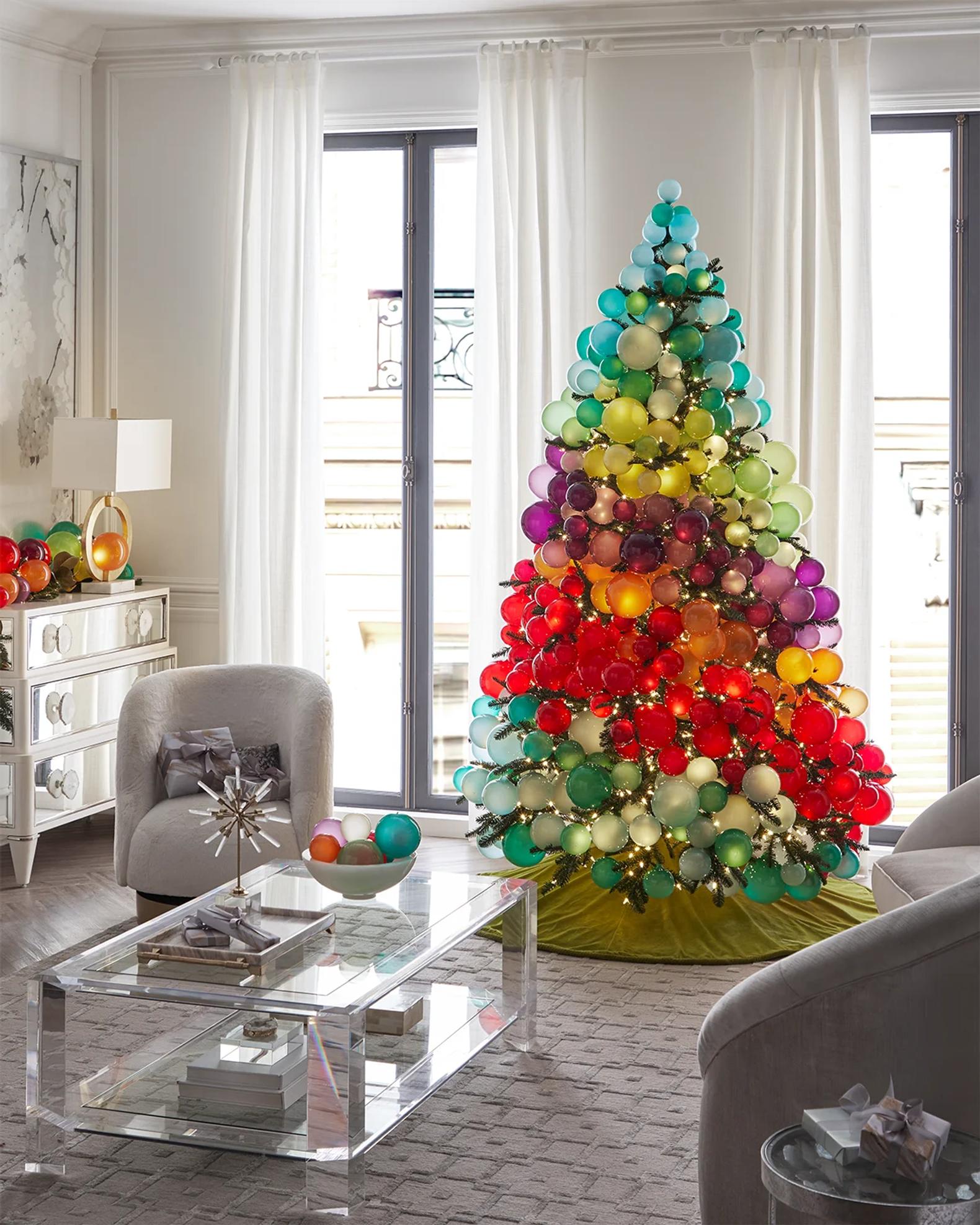 Jim Marvin 12' Fully-Decorated Christmas Tree | Neiman Marcus