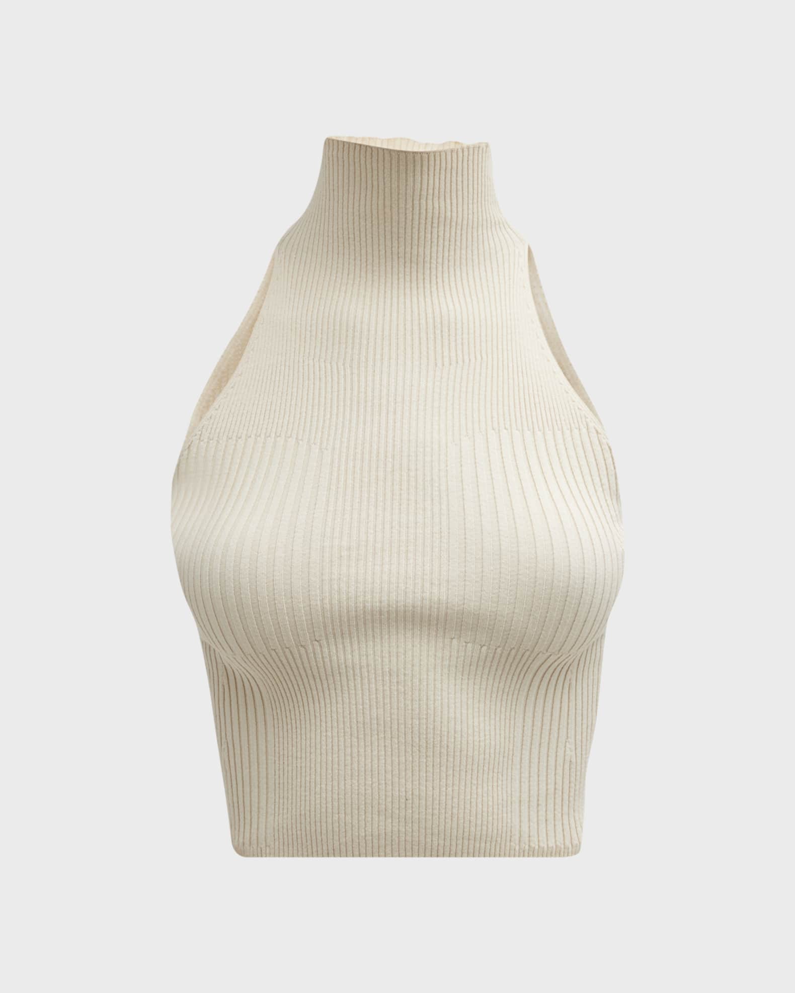 AERON Lulu Sleeveless Ribbed Turtleneck Top Neiman Marcus