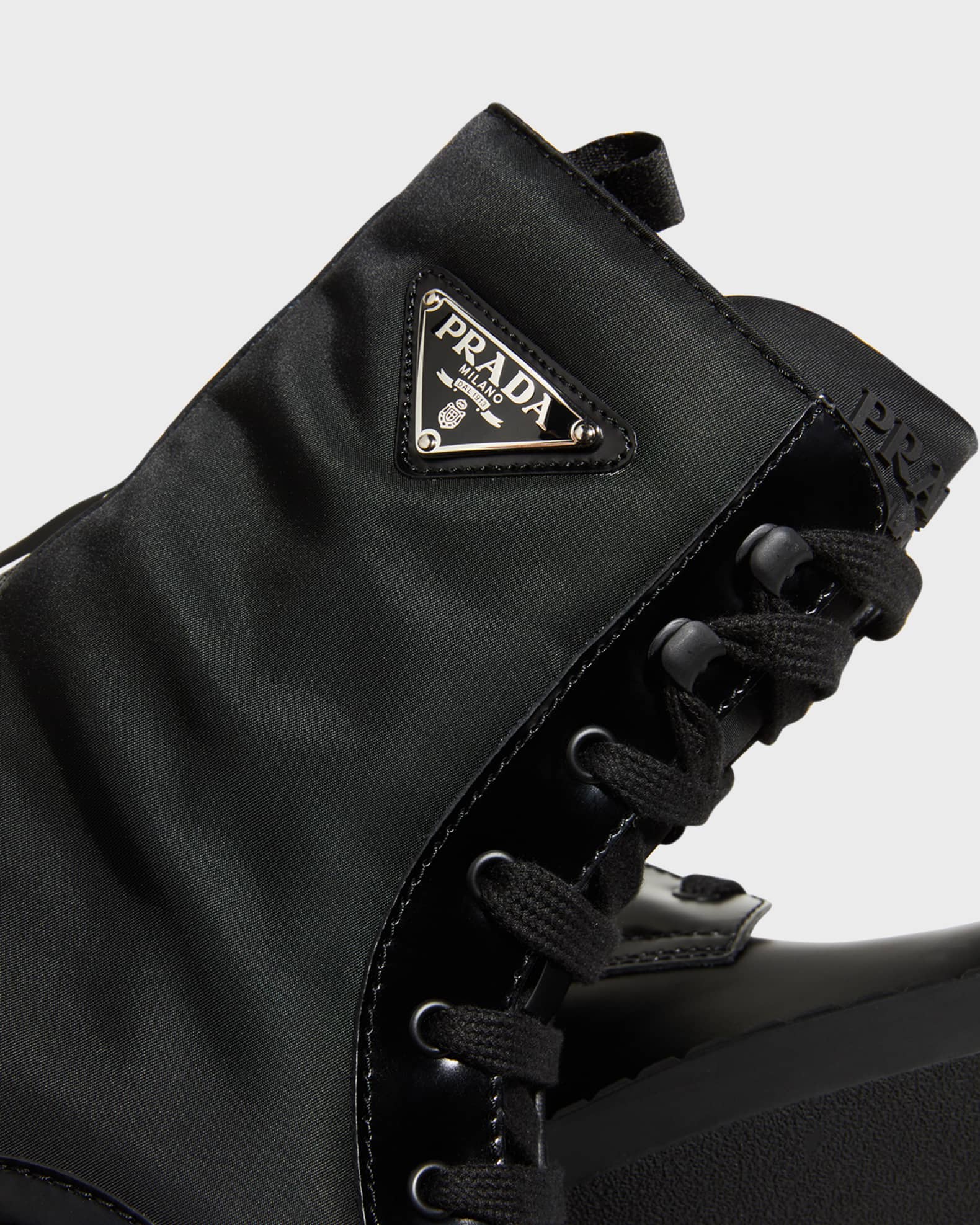 Prada combat boots mens sales