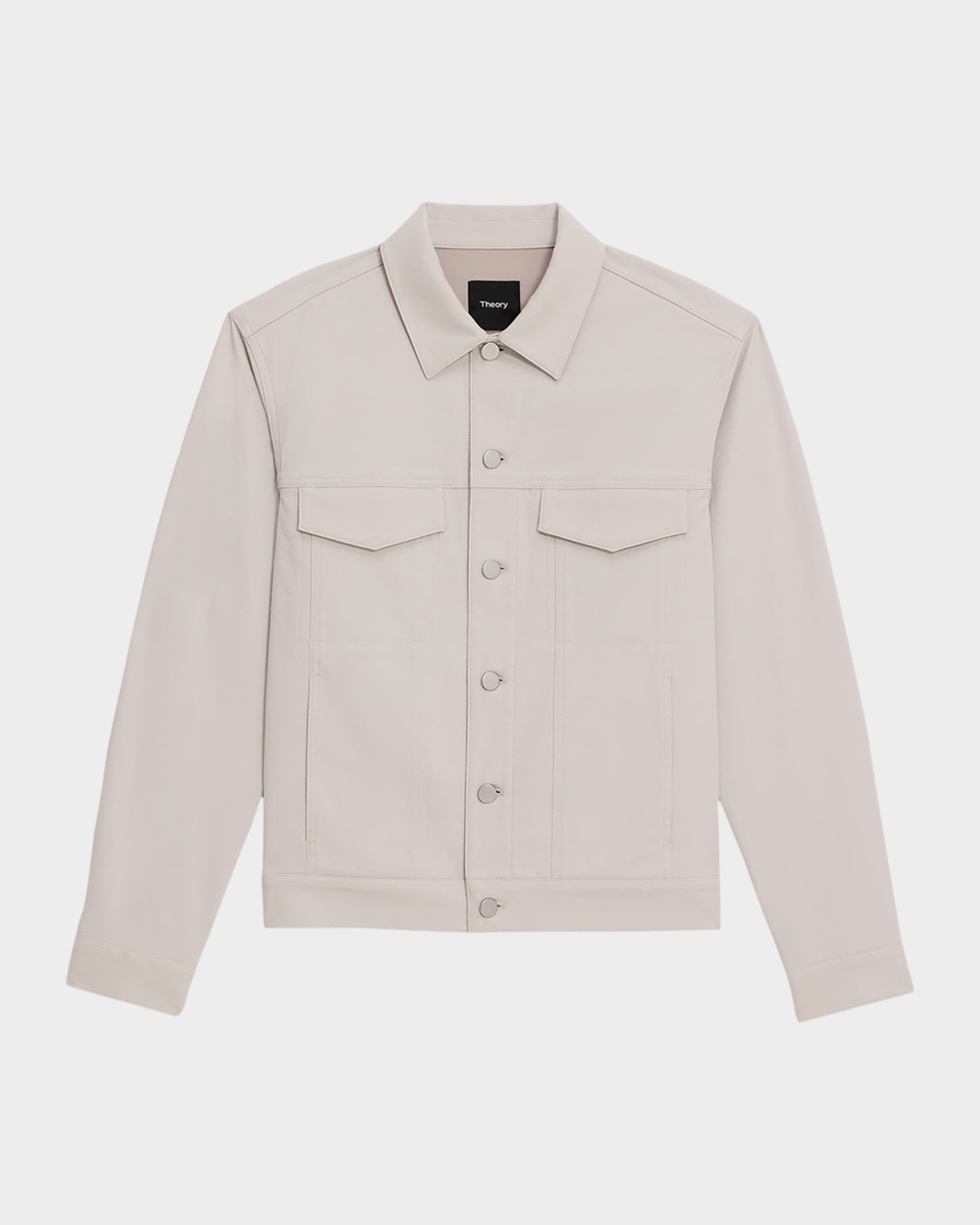 セオリー 24SS Neoteric Twill ジャケット 白 Theory Men's The River Jacket in Neoteric Twill | Neiman Marcus