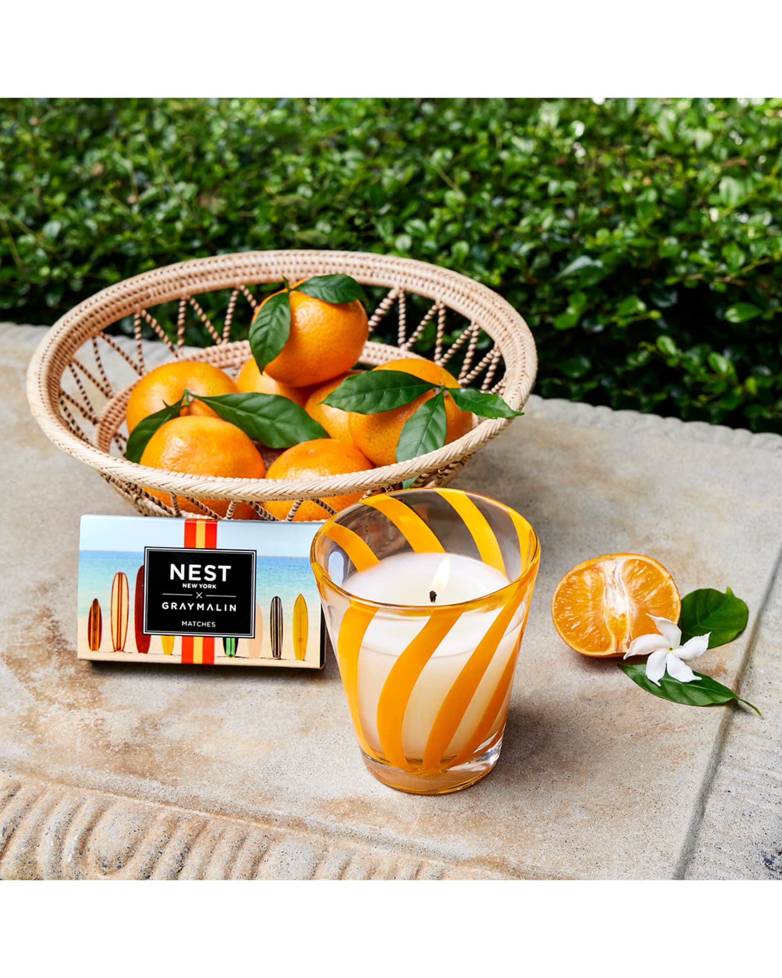 NEST New York x Gray Malin 8.1 oz. Sicilian Tangerine Classic Candle Neiman Marcus