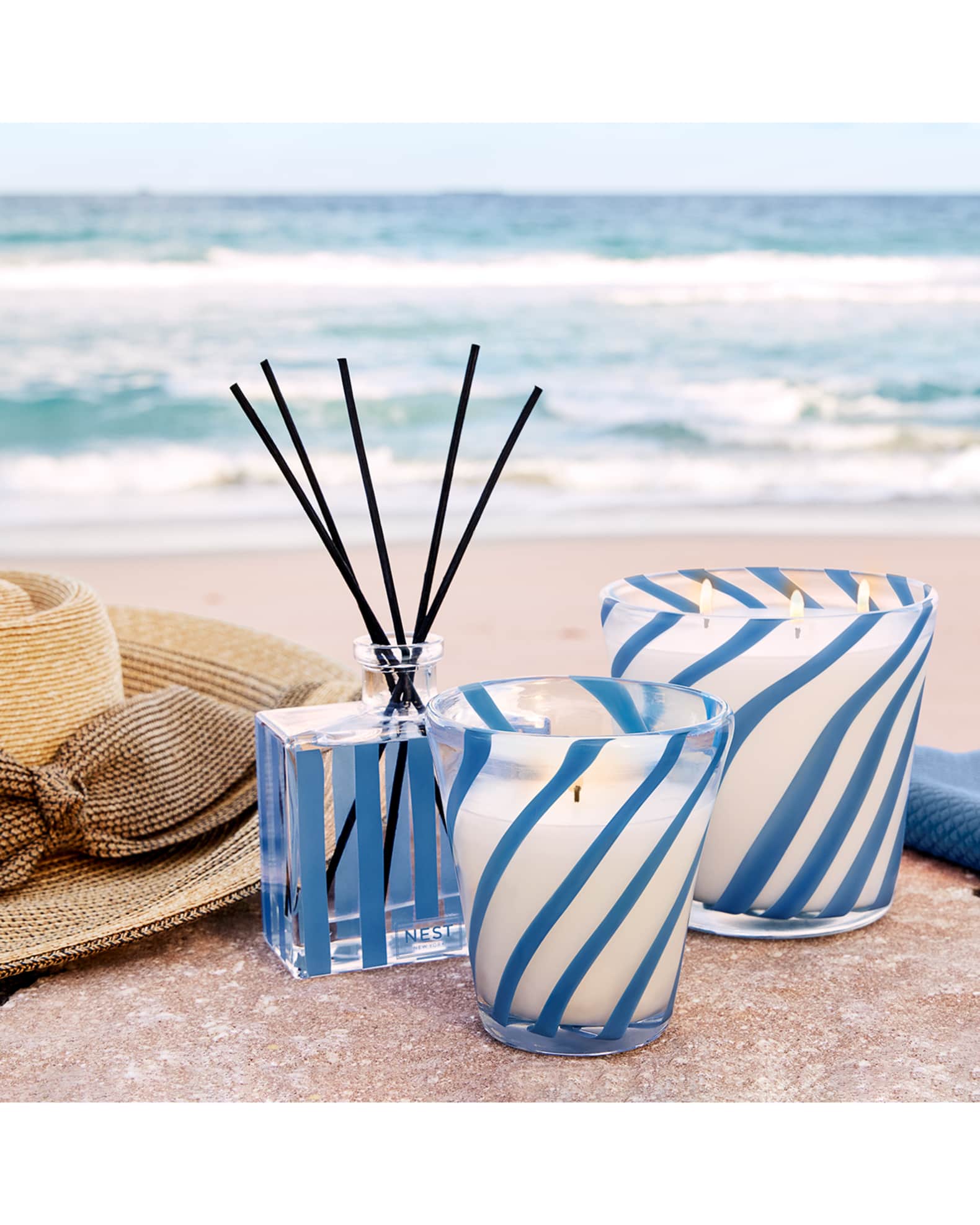 NEST New York x Gray Malin Ocean Mist and Sea Salt Reed Diffuser