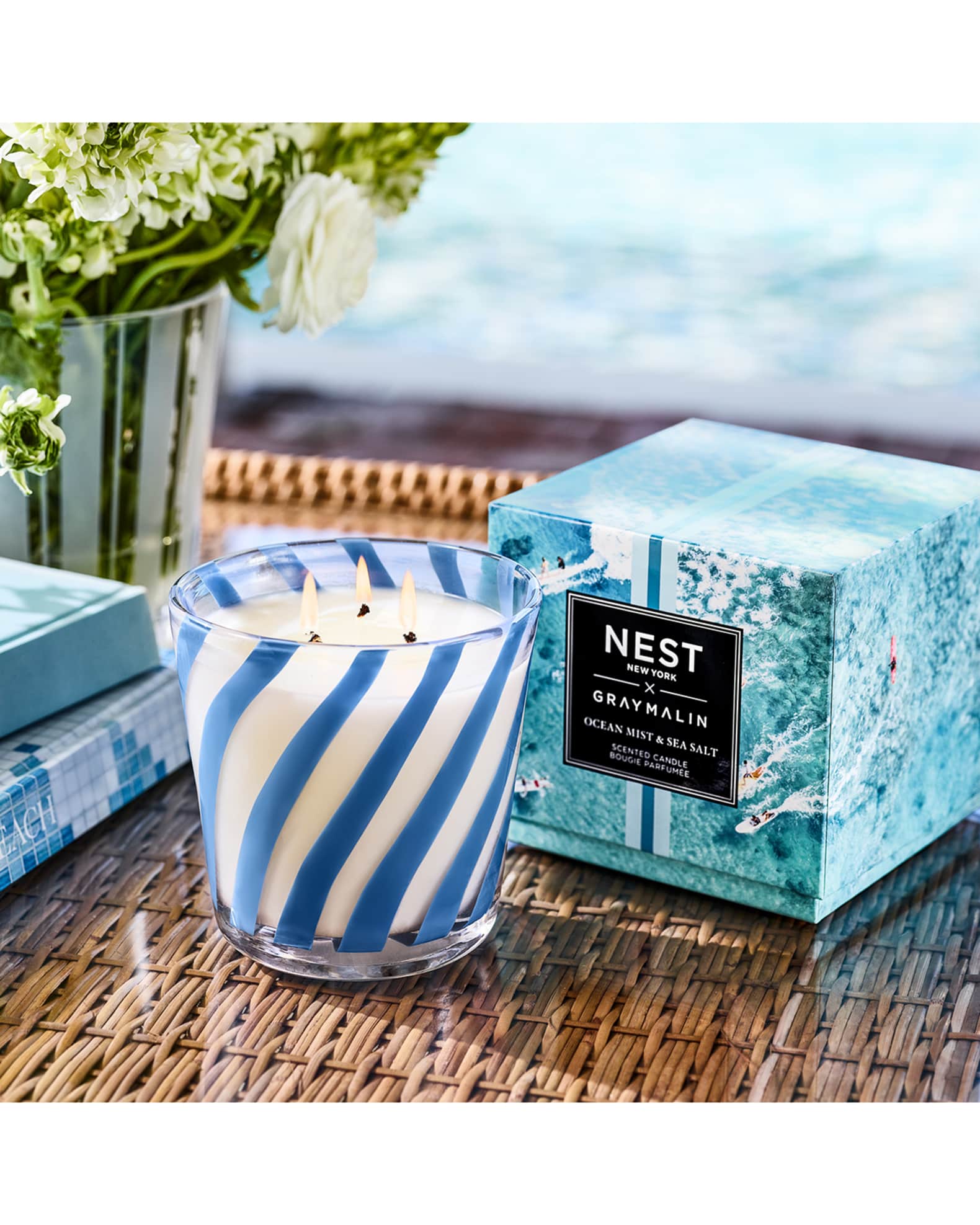 NEST New York x Gray Malin 21.2 oz. Ocean Mist and Sea Salt 3Wick