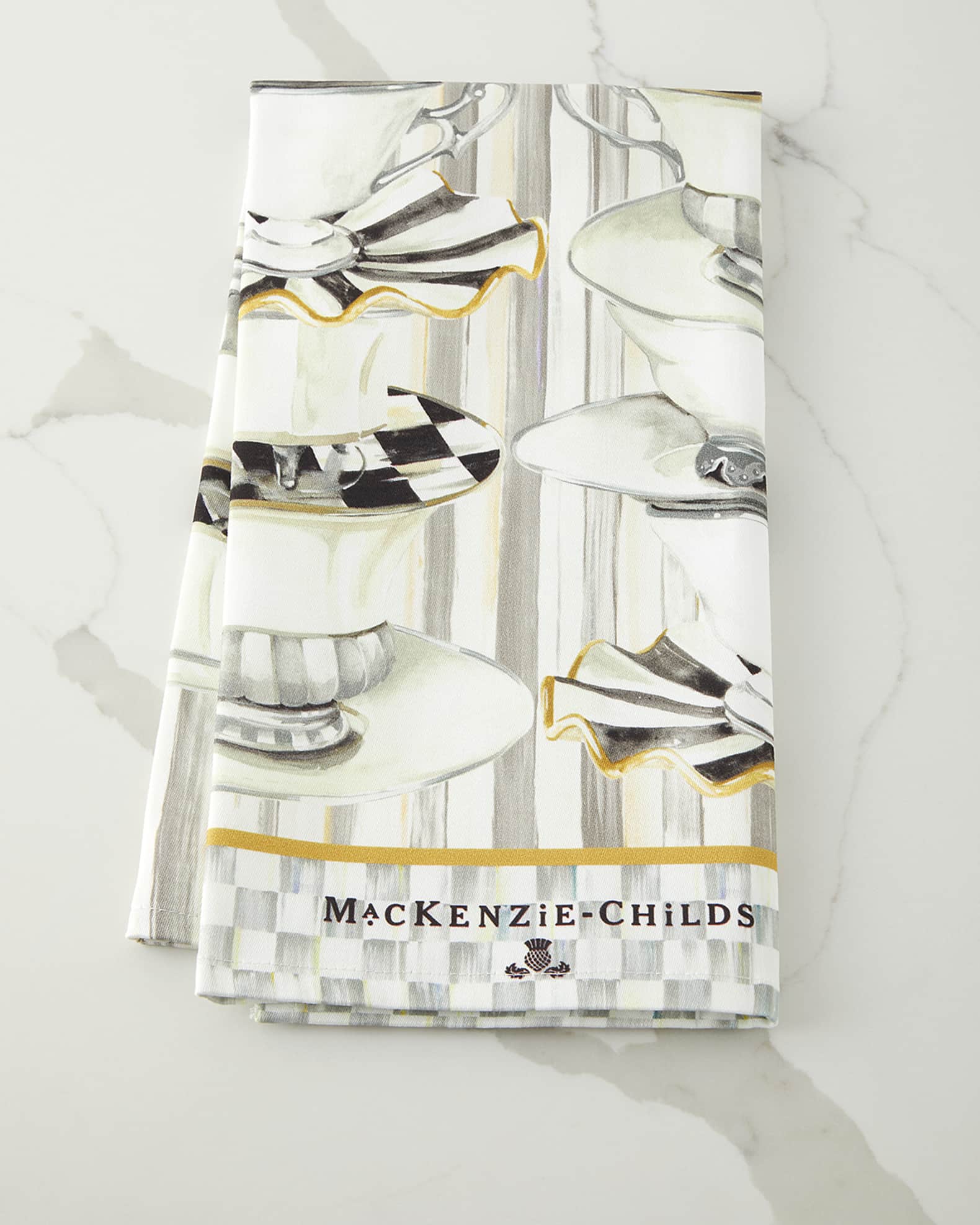 MacKenzie Childs Queen Bee Hand Towels - Set Of 2