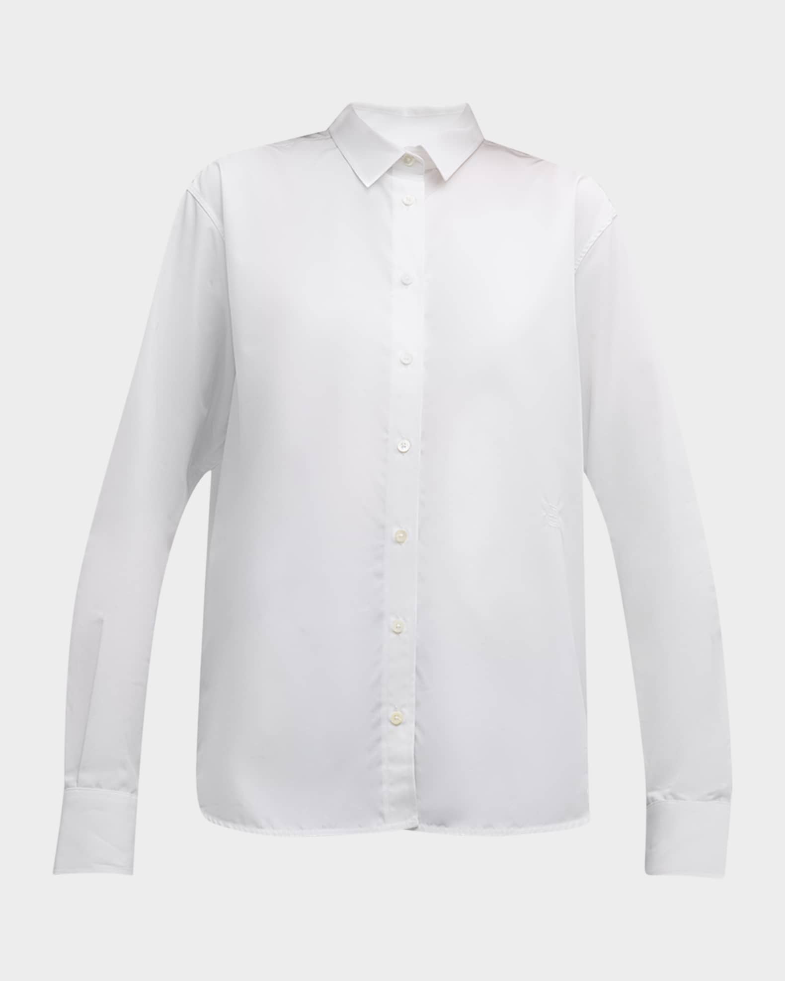 Toteme Organic Cotton Button-Front Shirt | Neiman Marcus