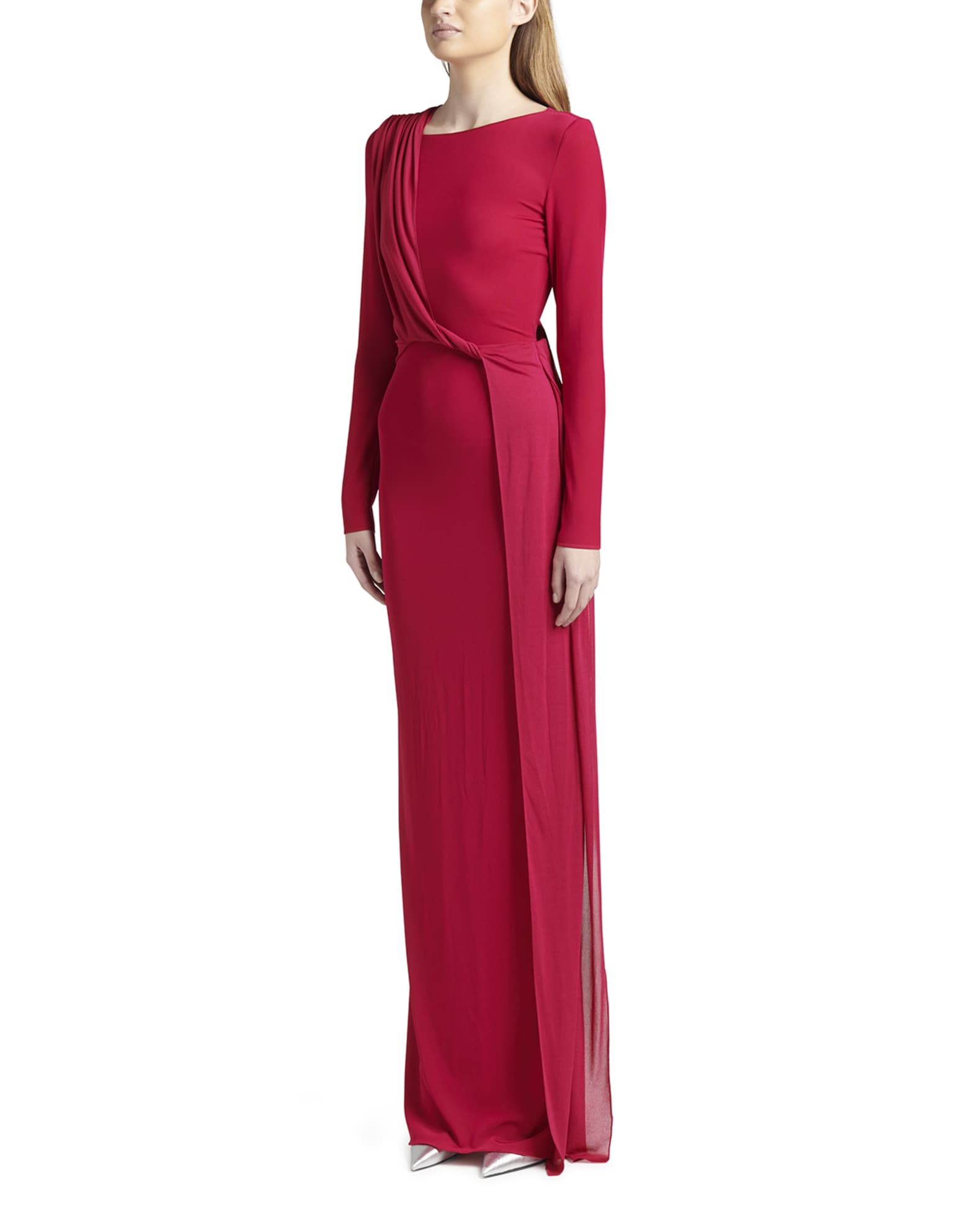 TOM FORD Twisted Drape Column Gown | Neiman Marcus