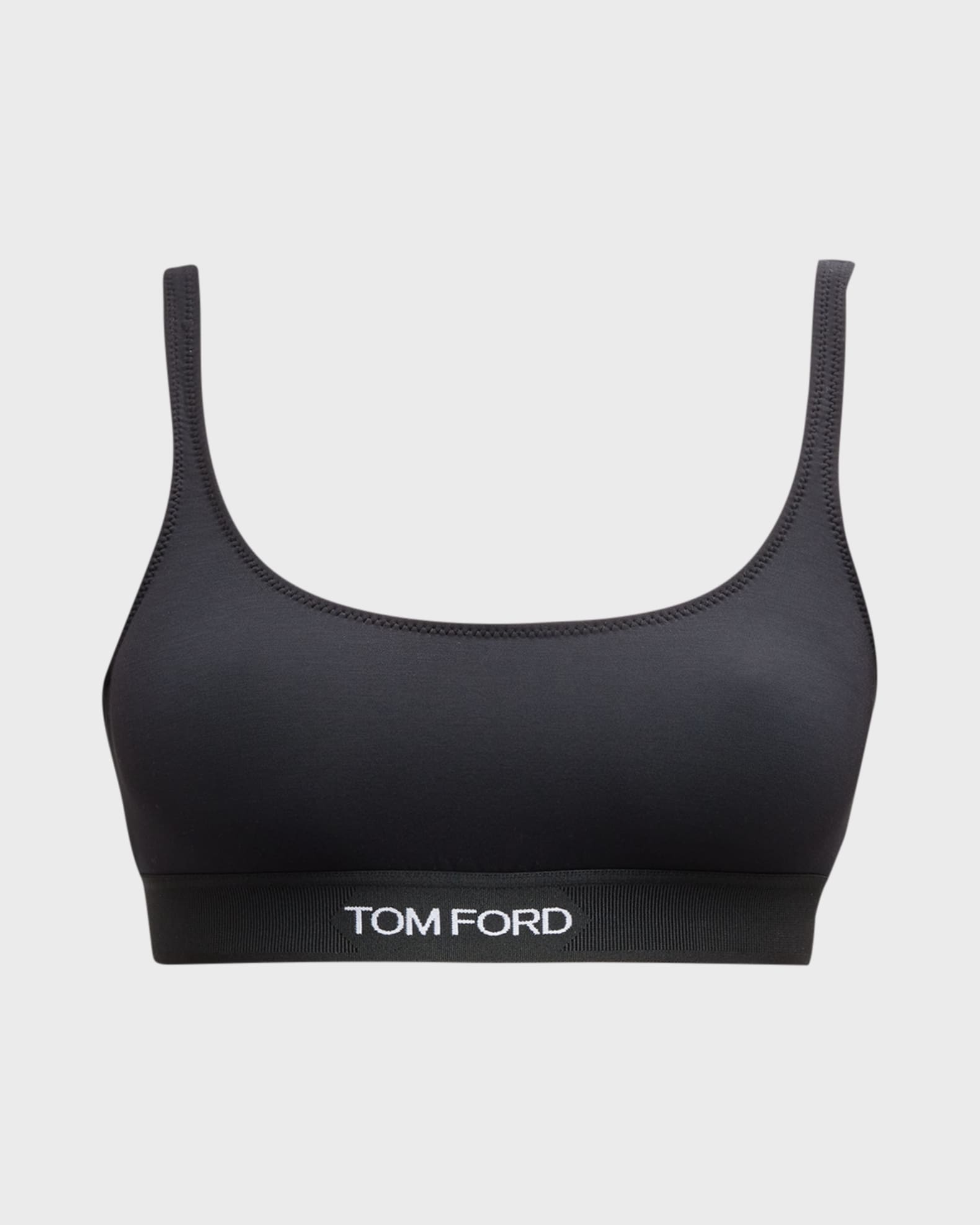 TOM FORD Logo Band Jersey Bralette | Neiman Marcus