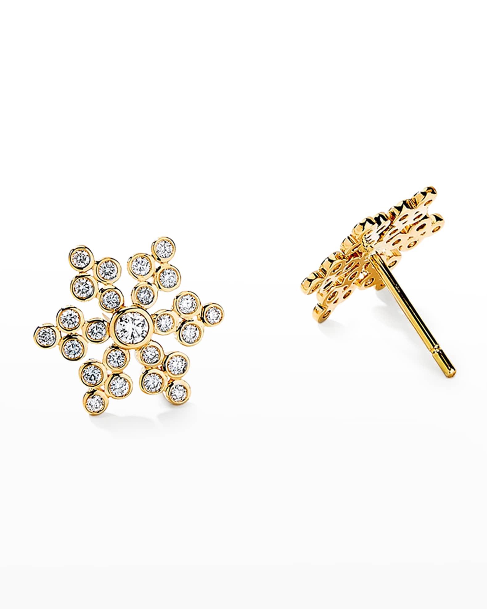 Louis Vuitton 18K Diamond Star Blossom Right Earring