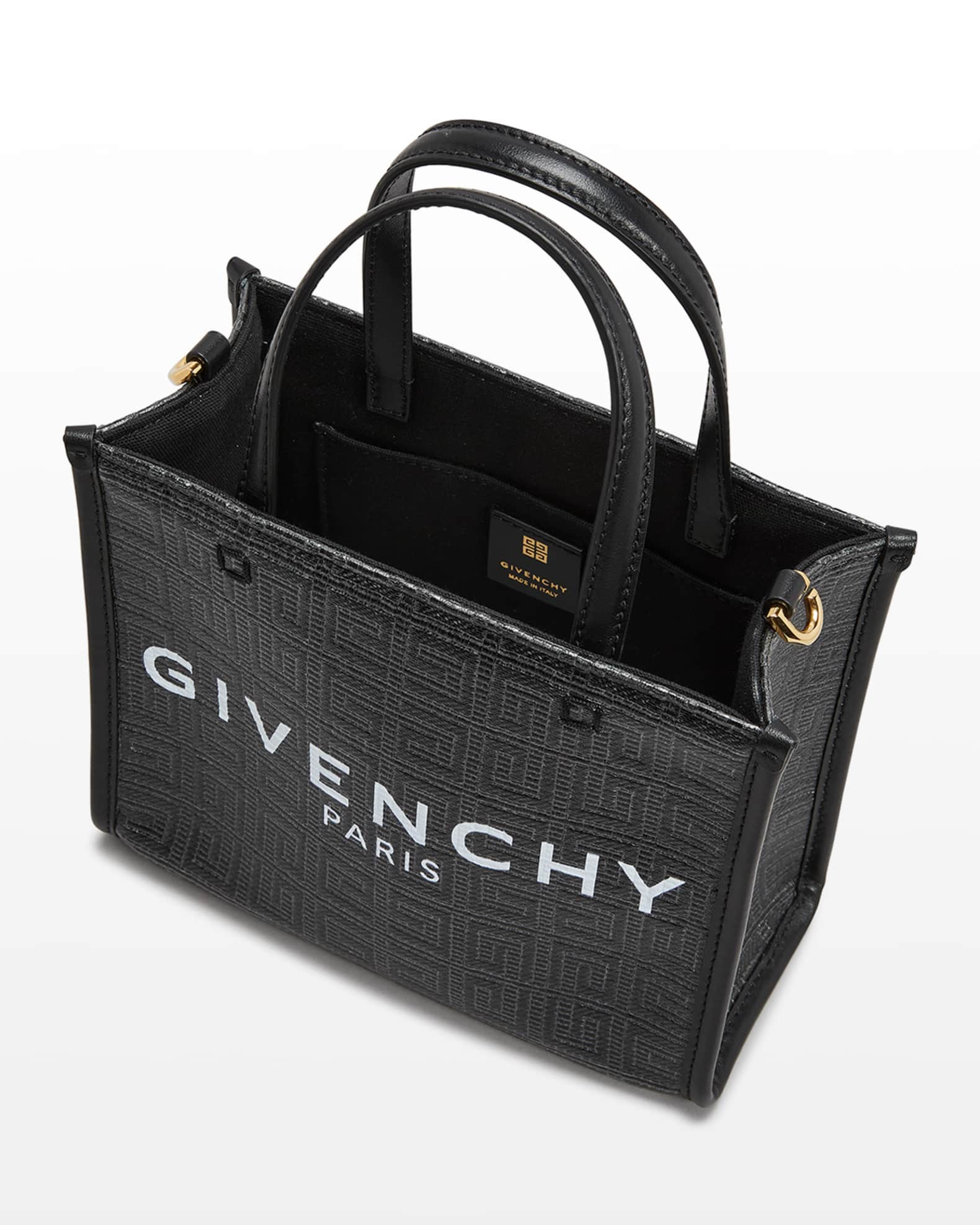 Givenchy G-Tote Mini Shopping Bag in 4G Logo Coated Canvas 