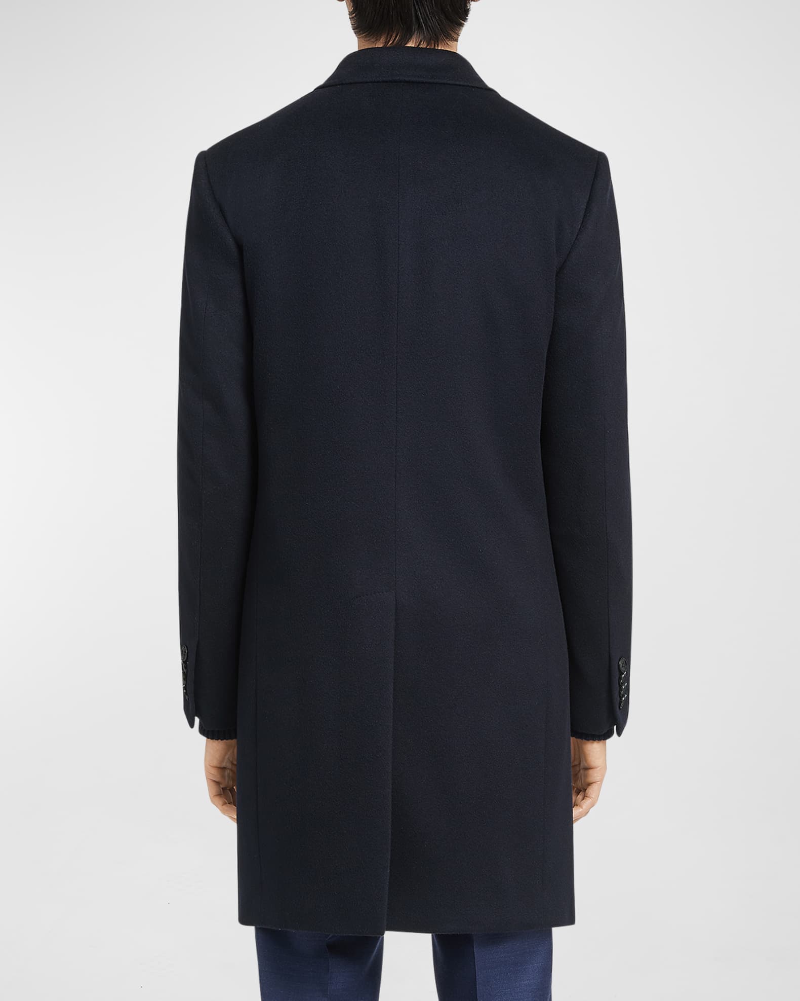 ZEGNA Men's Solid Cashmere Topcoat | Neiman Marcus