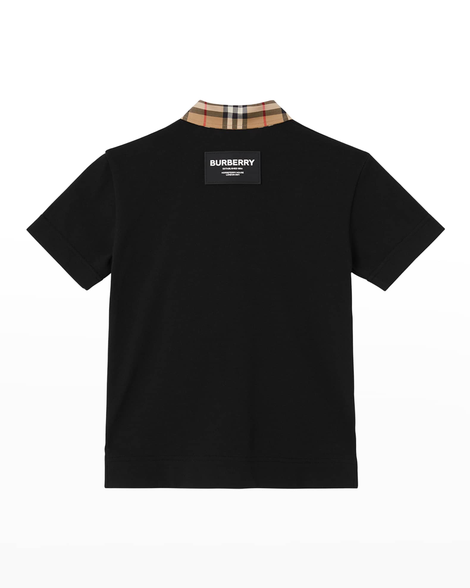 Boy's Johane Check Short Sleeve Polo Shirt 1