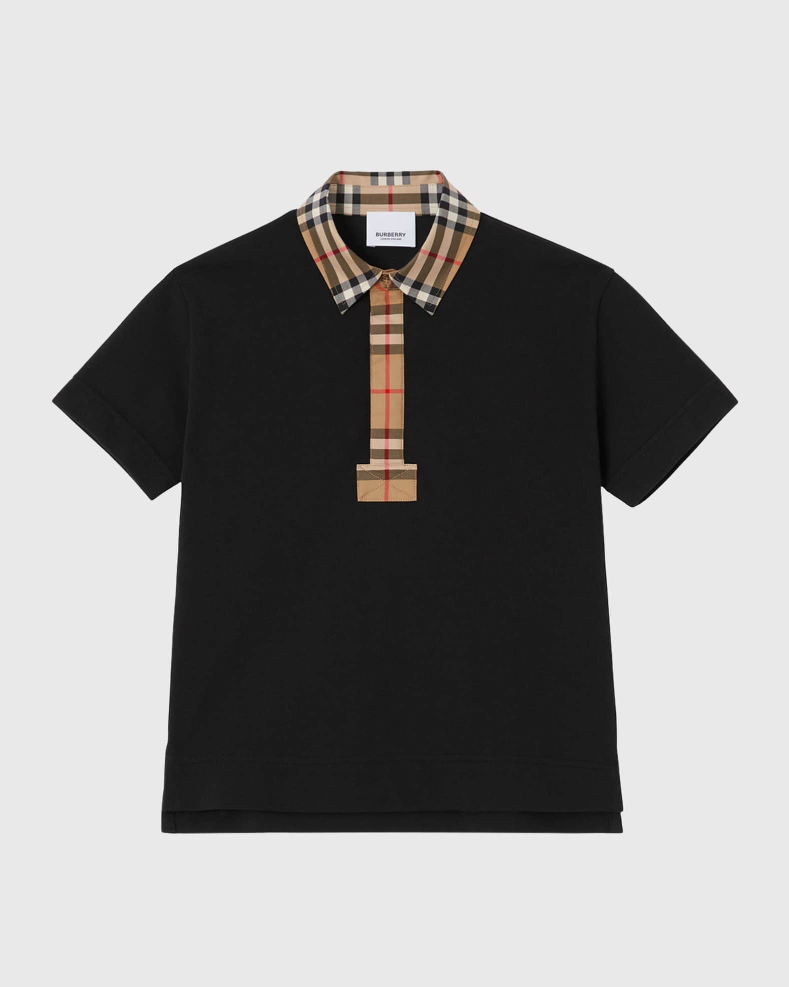 Burberry short sleeve polo shirt sales