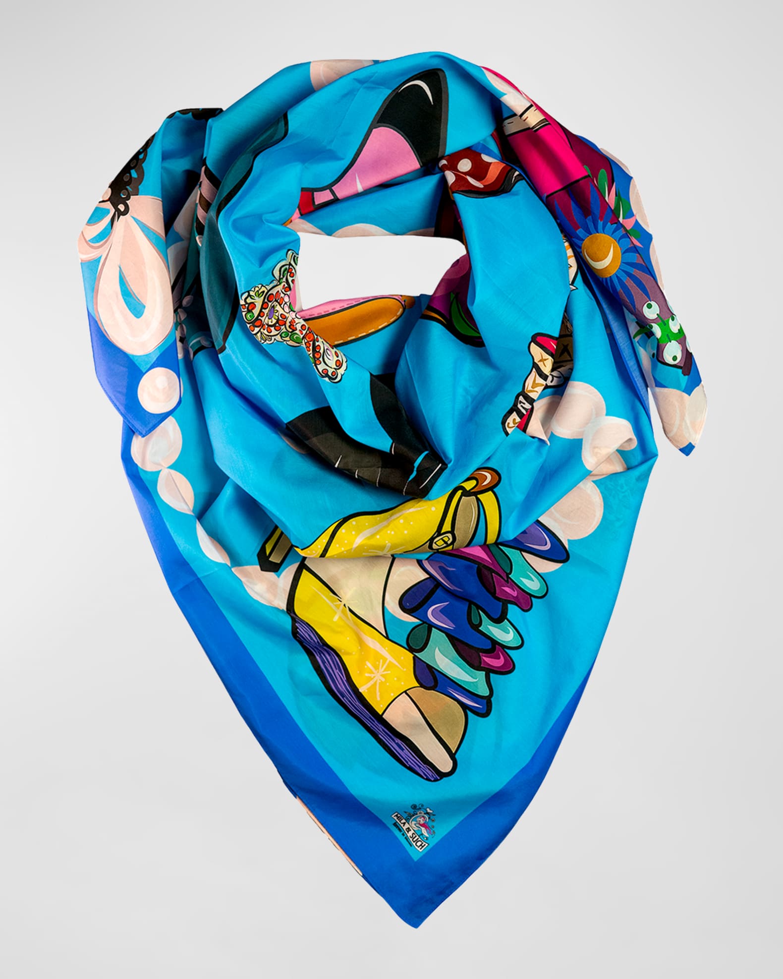 Fabulous in Heels Graphic-Print Scarf 1