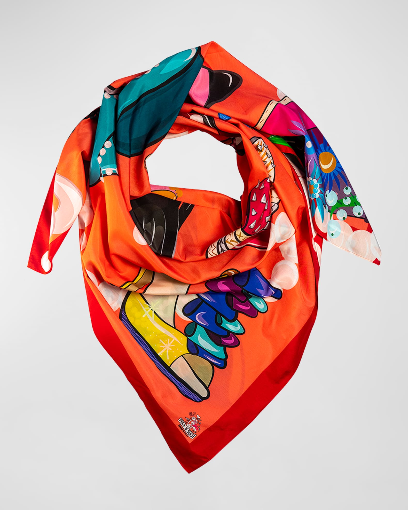 Fabulous in Heels Graphic-Print Scarf 1