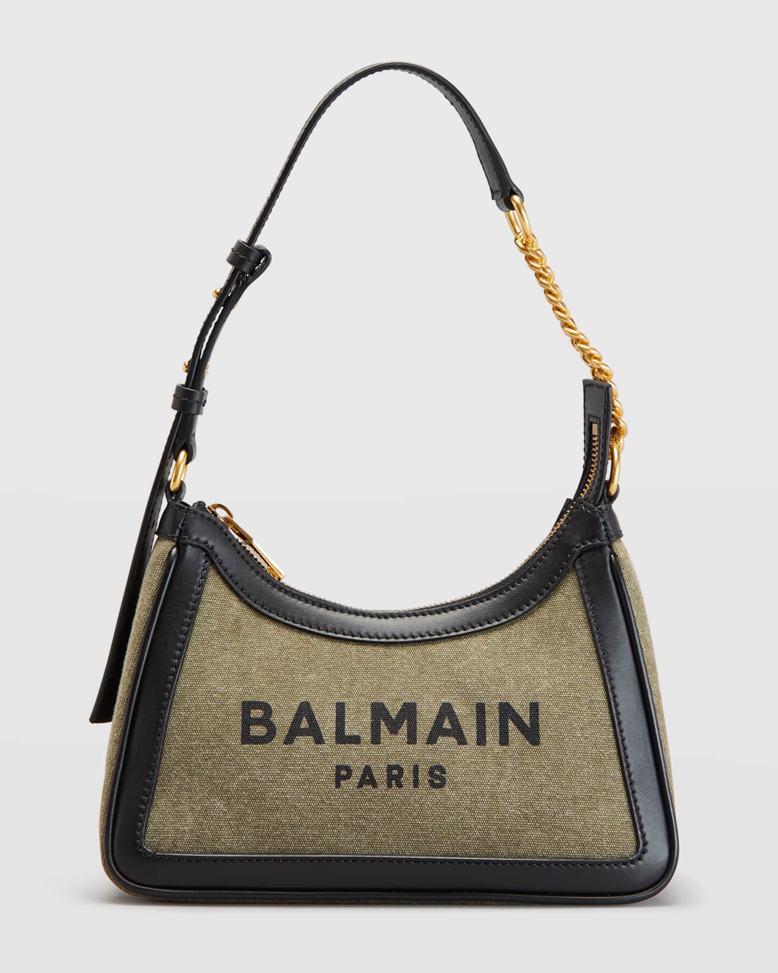 B Army Shoulder Bag in Canvas and Leather | Neiman Marcus