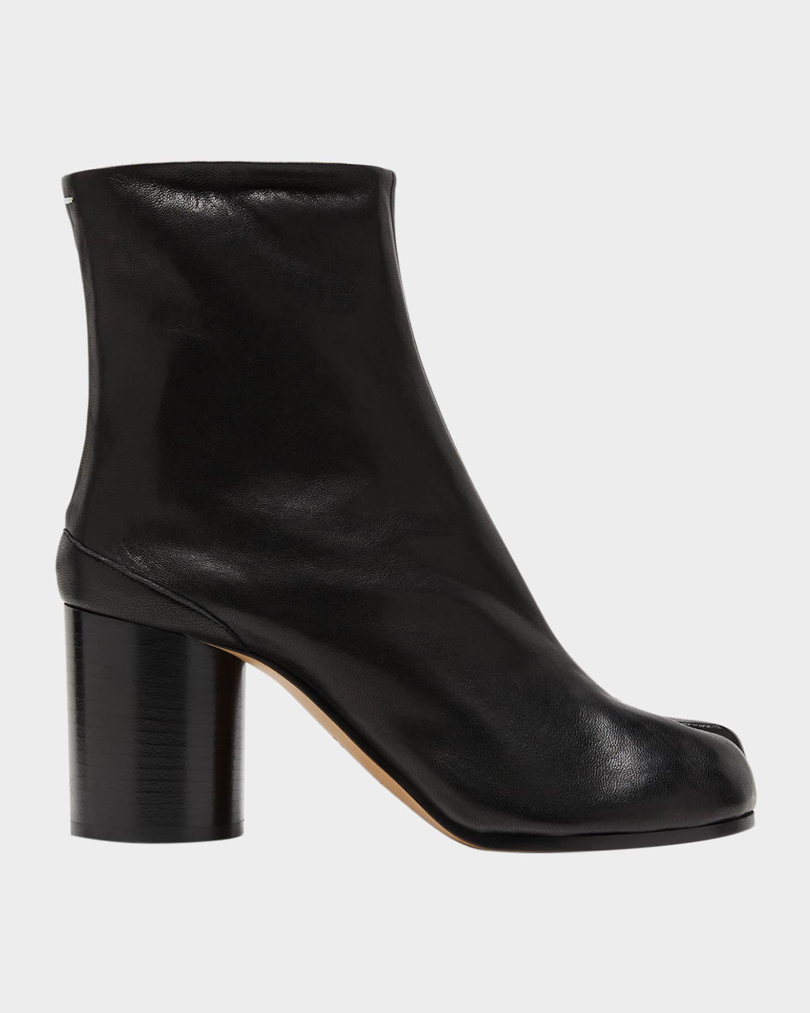 Maison Margiela Tabi Leather Ankle Boots Neiman Marcus