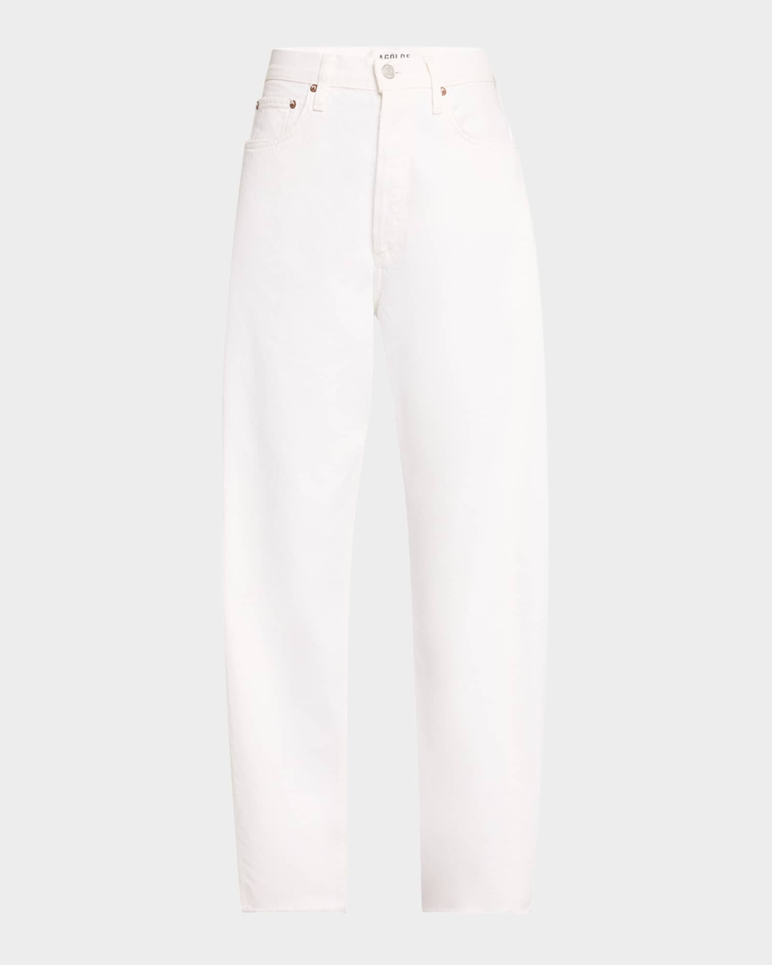 Luna Tapered Raw Hem Jeans  0