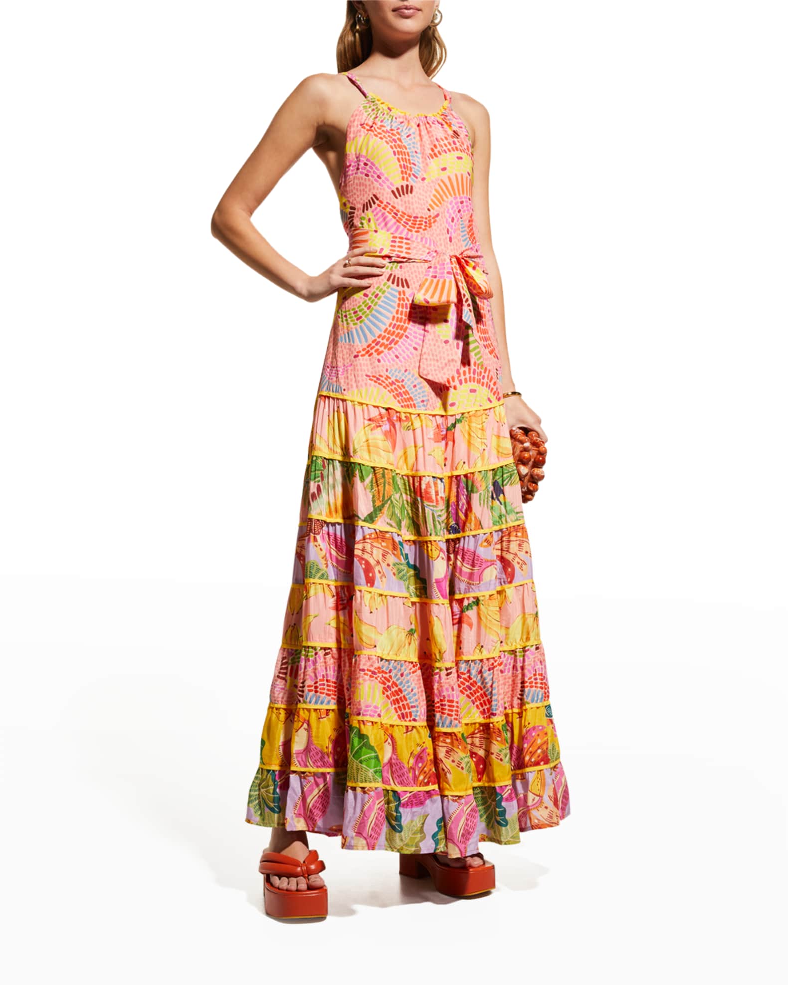 farm rio floral halter