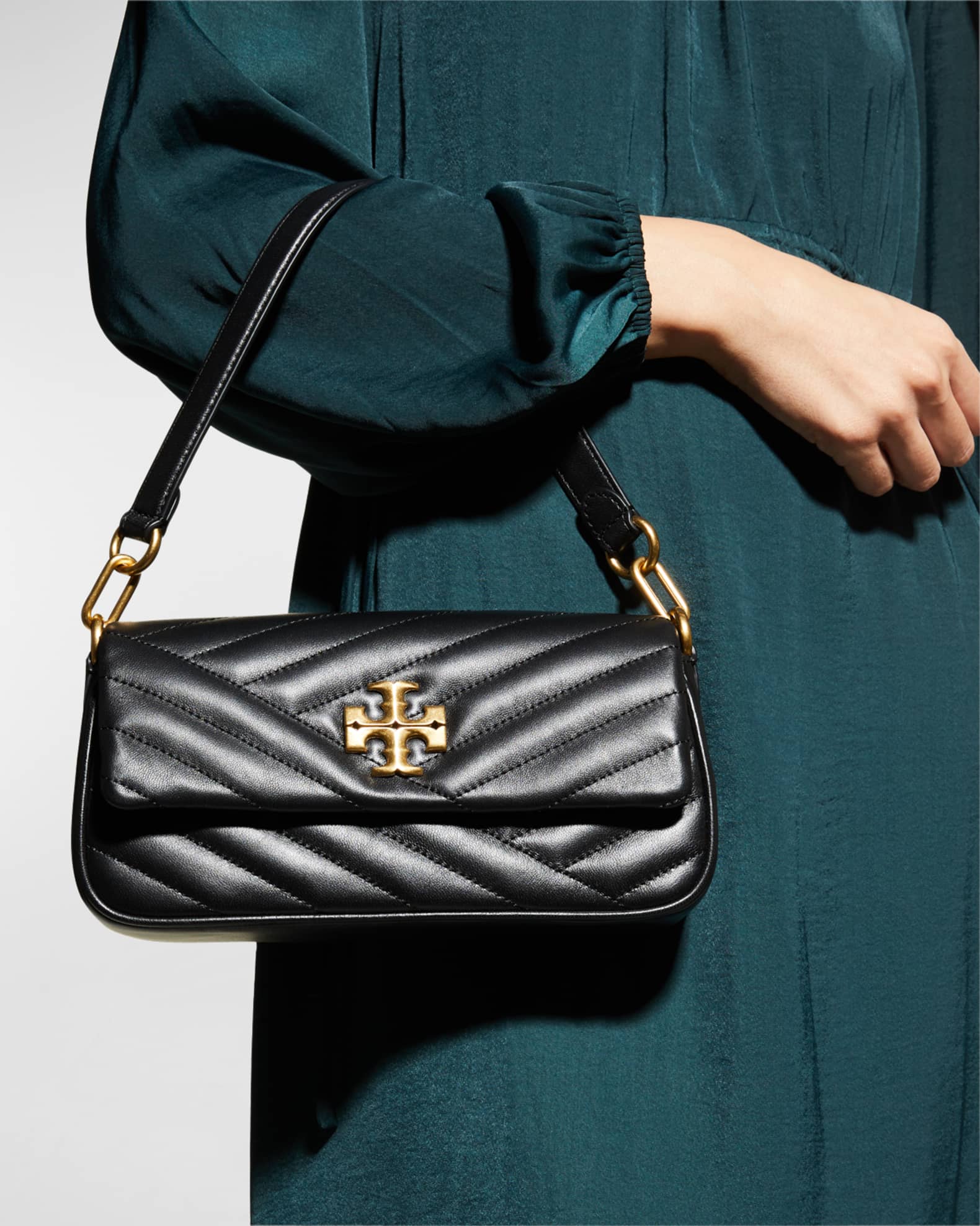 Tory Burch Kira Small Chevron Quilt Flap Shoulder Bag Neiman Marcus