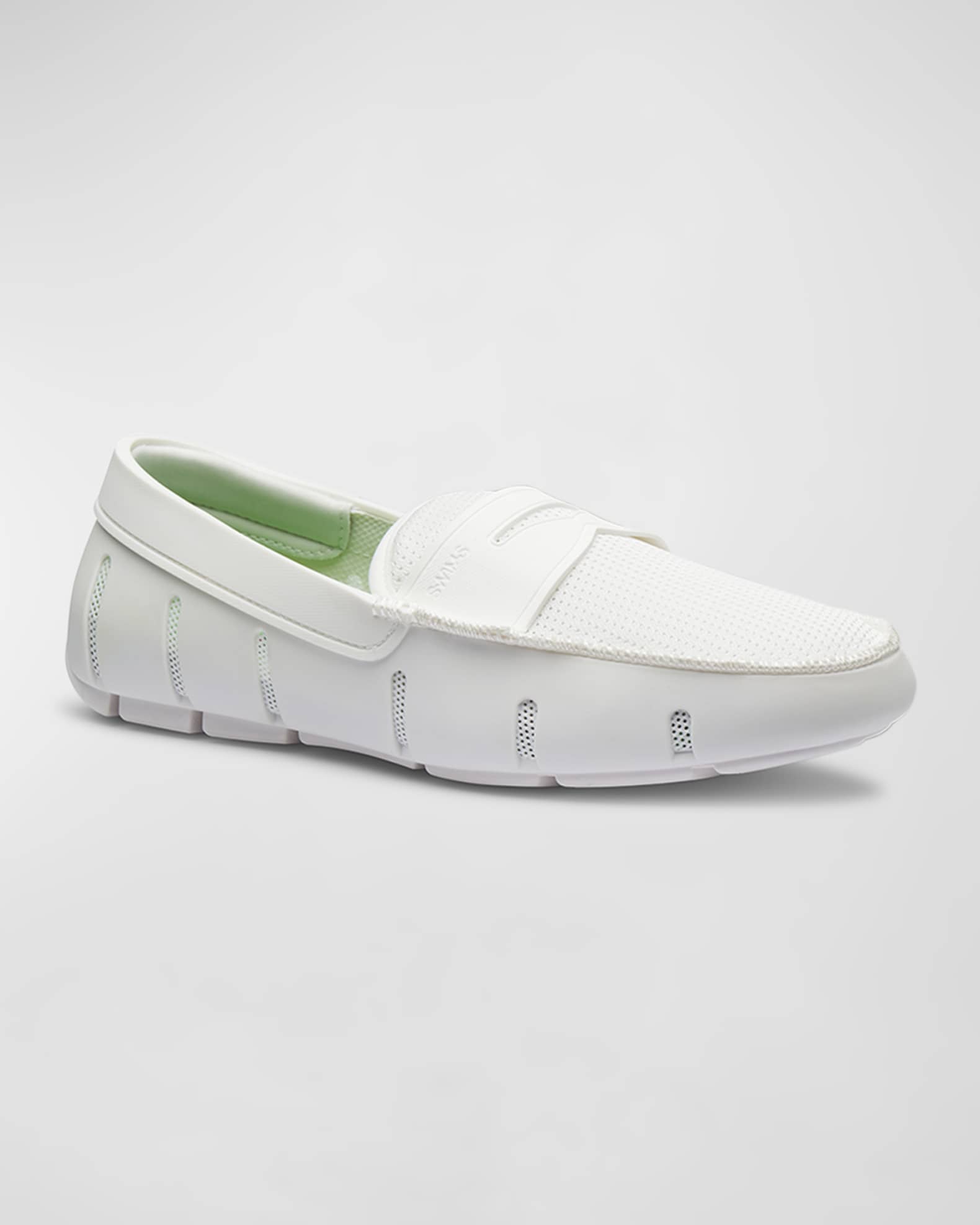 Men's Mesh-Rubber Penny Loafers 1